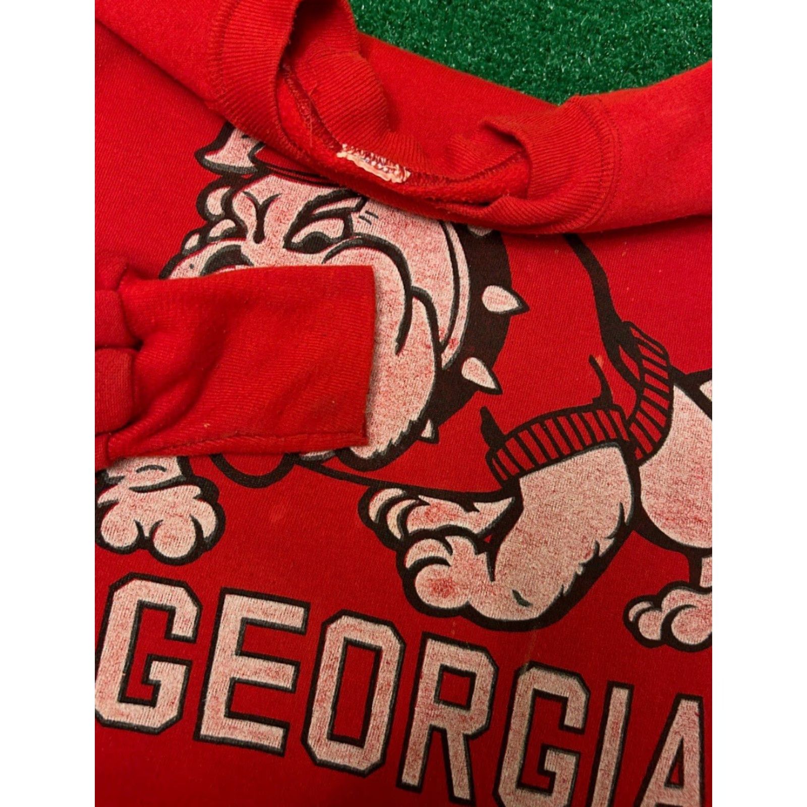 Logo 7 VINTAGE Georgia Bulldogs Logo VTG Crewneck Sweater Mens Size Large Red Size US L / EU 52-54 / 3 - 2 Thumbnail