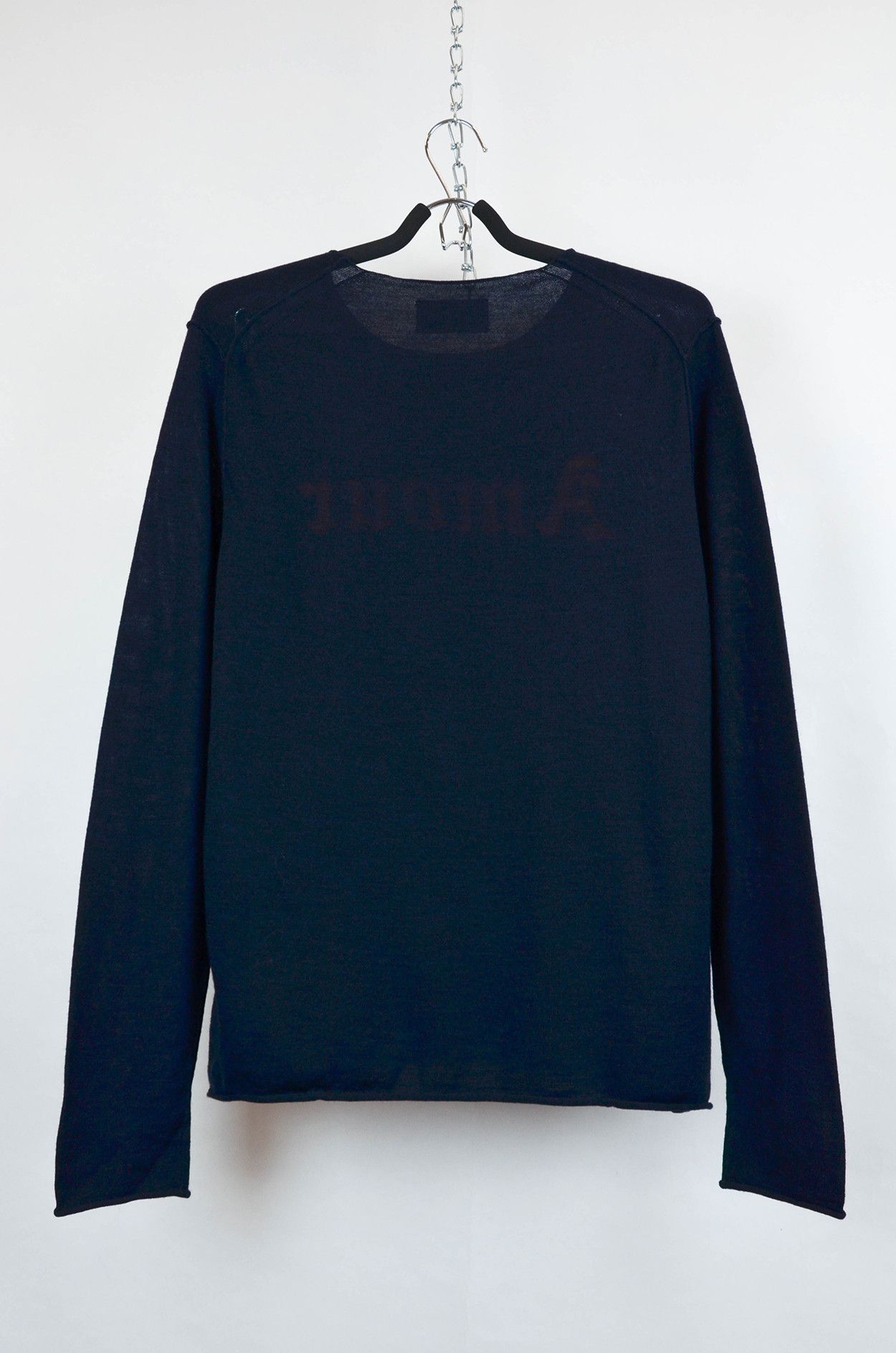Zadig & Voltaire Zadig & Voltaire Amour Merino Lightweight Navy Sweater - L Size L / US 10 / IT 46 - 2 Thumbnail