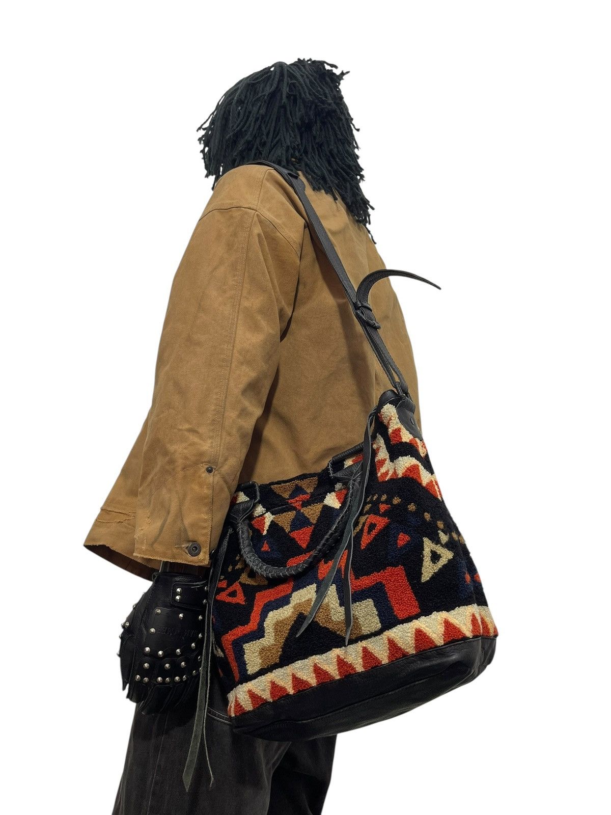 Japanese Brand Native Pile Leather Vtg Cleobella Tote Shoulder Bag 6🟩 Size ONE SIZE - 1 Thumbnail