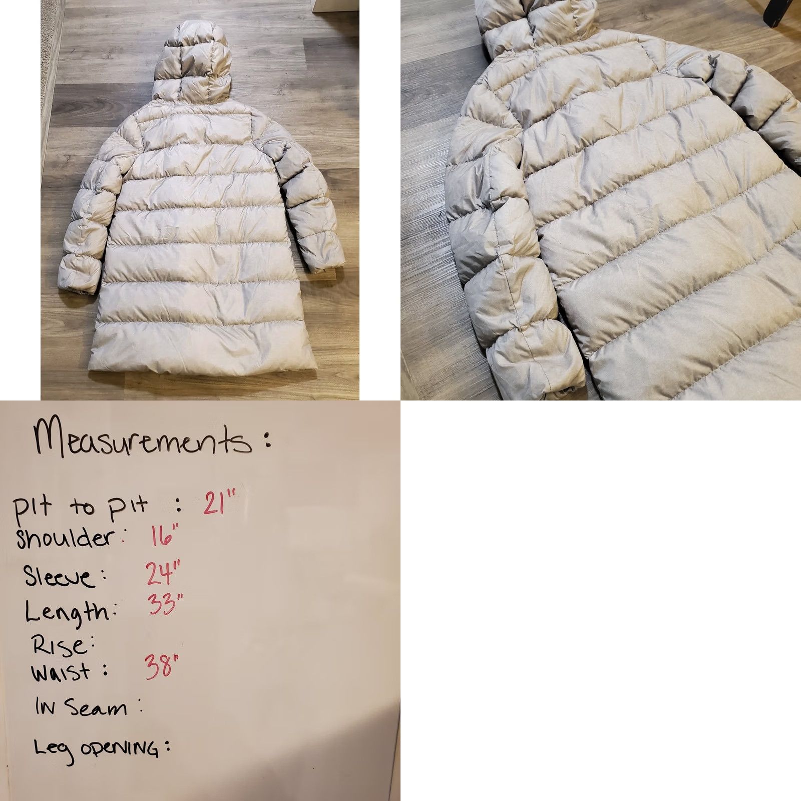 Eddie Bauer Eddie Bauer 650 Down Light Gray Cirruslite Wrap Hood Zip Puffer Coat Womens M Size M / US 6-8 / IT 42-44 - 8 Thumbnail