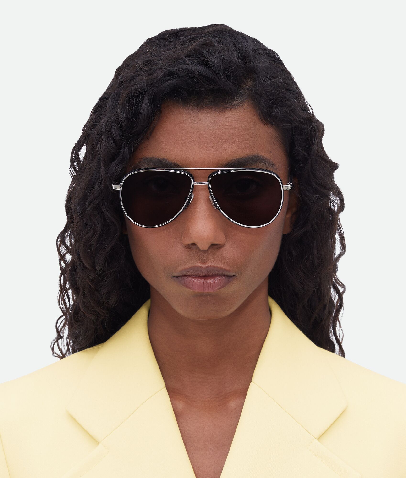 Bottega Veneta o1n1vont0525 Size: OS / Unisex Rim Aviator Sunglasses Size ONE SIZE - 4 Thumbnail