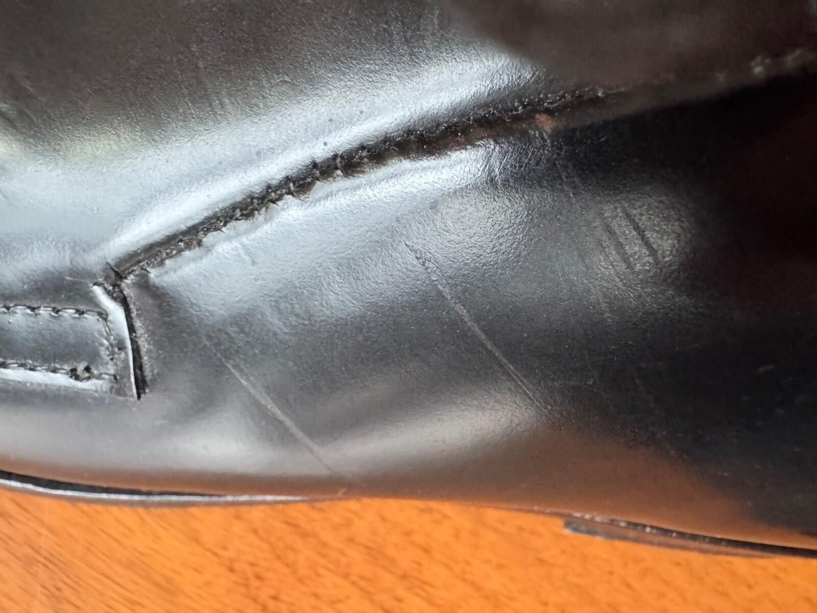 Allen Edmonds Allen Edmonds Leeds Plain Derby Blutcher Shoe Black 10.5 D Size US 10.5 / EU 43-44 - 7 Thumbnail