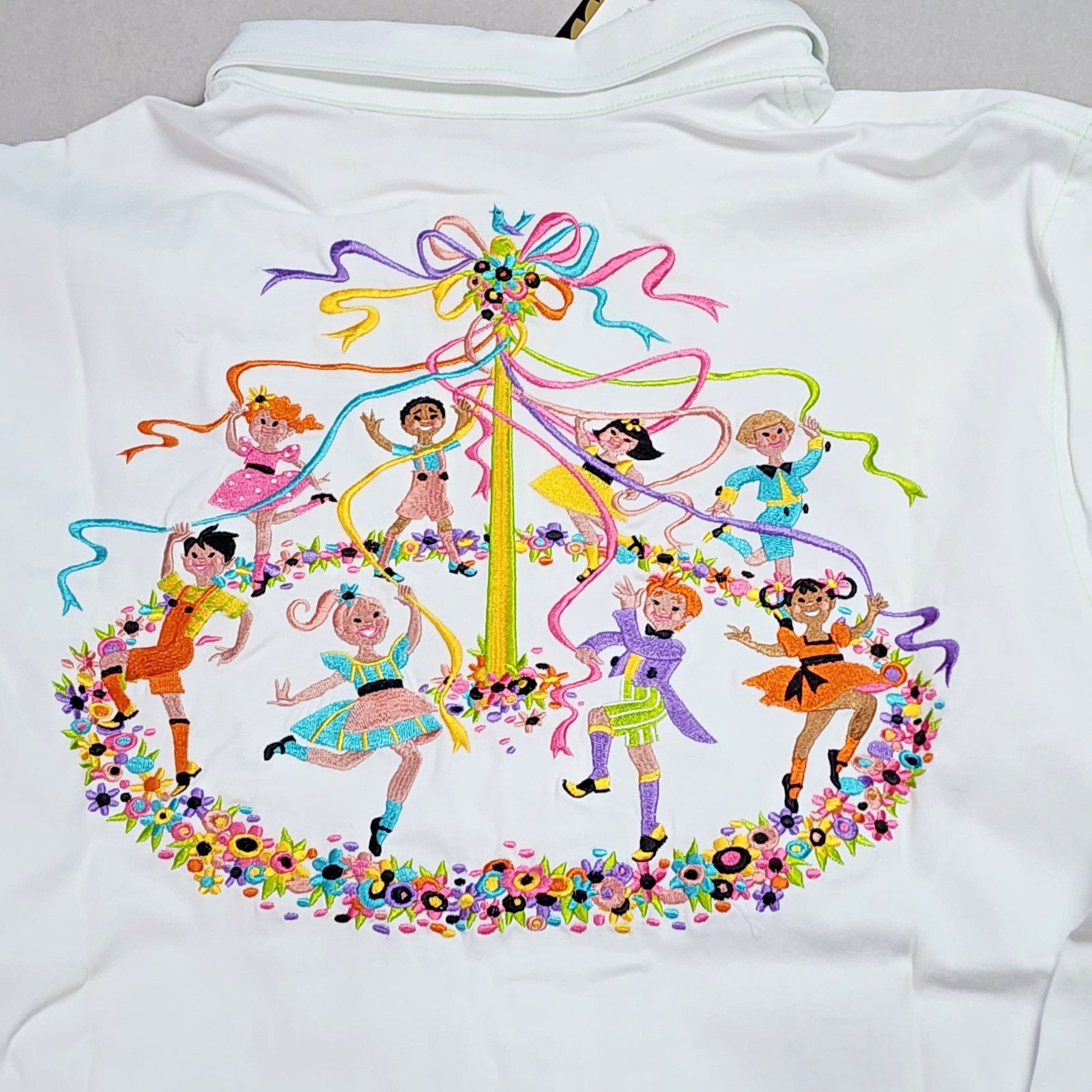Bob Mackie Bob Mackie Embroidered Top/Coat Women XL White Maypole Size XL / US 12-14 / IT 48-50 - 8 Thumbnail