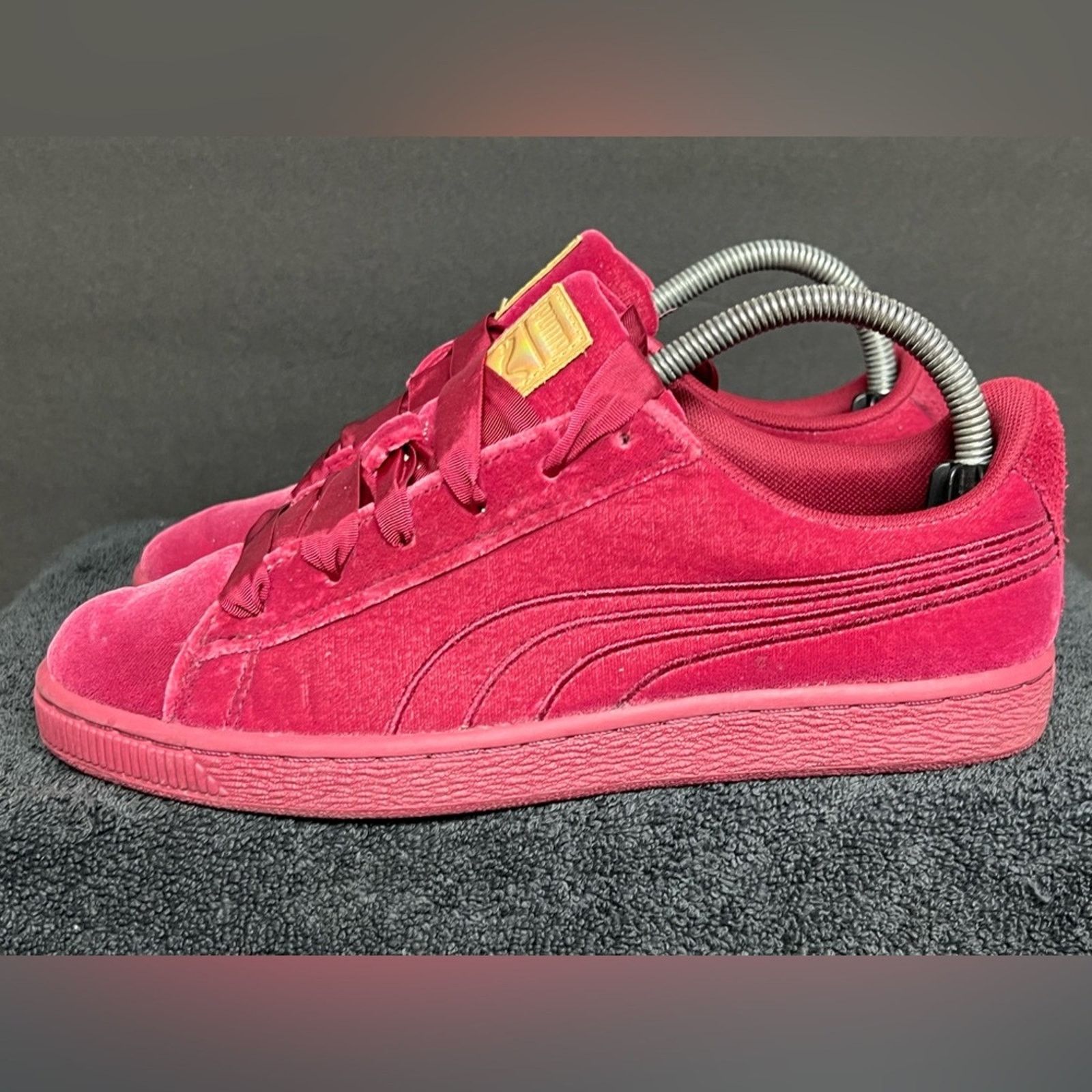 Puma Puma Basket Classic Velour Jr (Kids) Tibetan Red Size US 8.5 / IT 38.5 - 1 Thumbnail