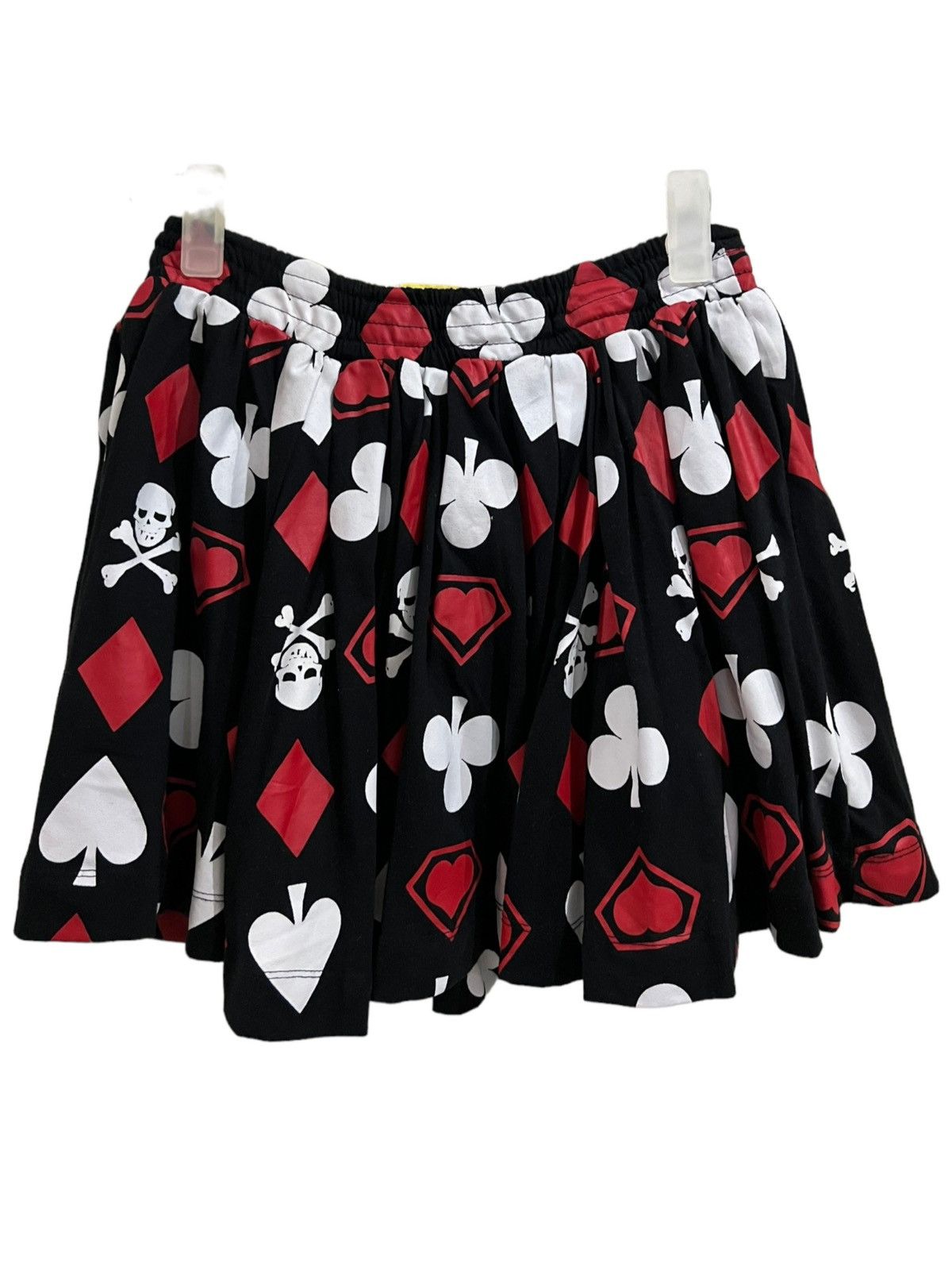 image of Dolls Kill x Seditionaries Super Lovers Skull Skirt in Black, Women's (Size 26)