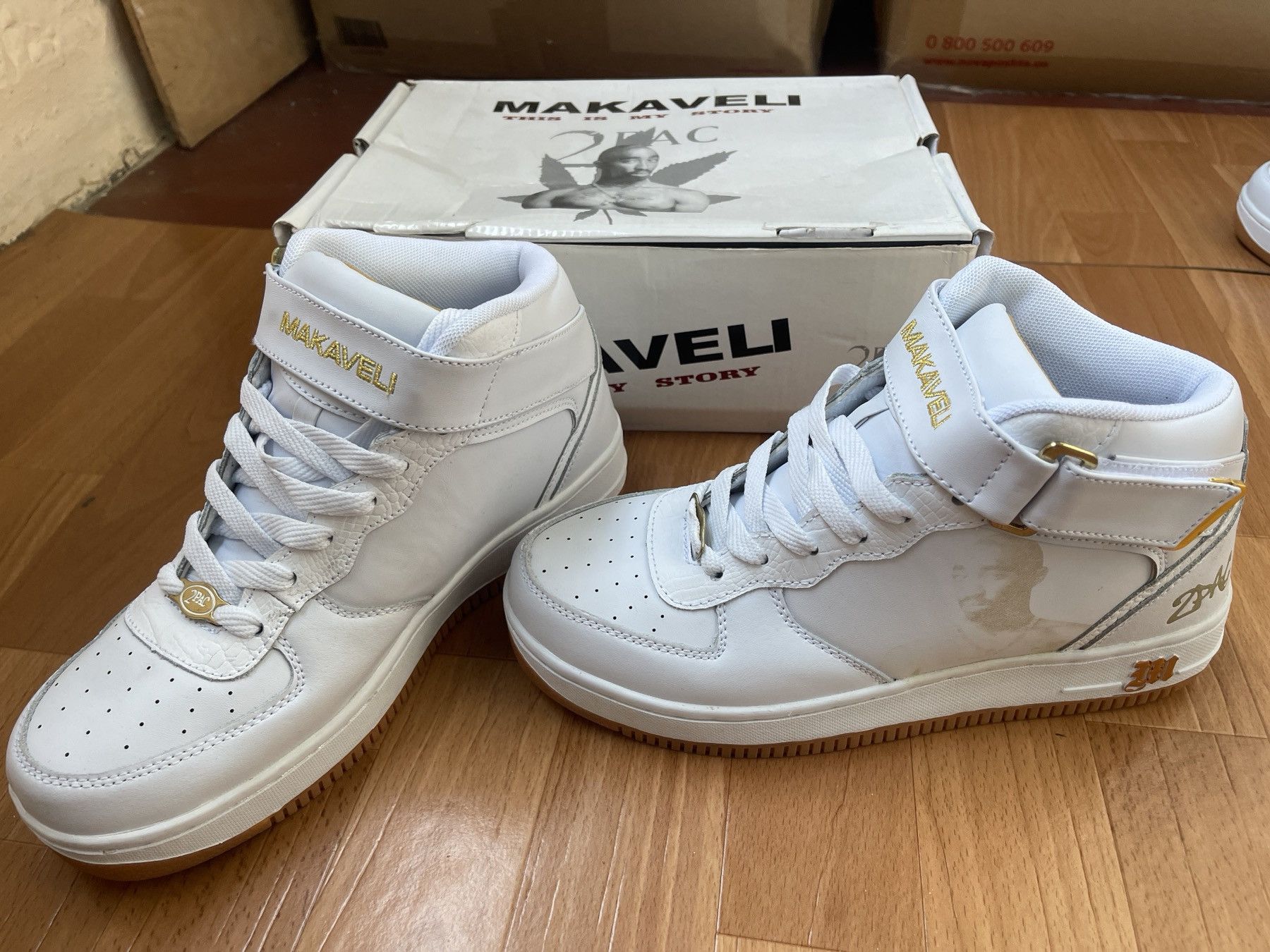 Makaveli MAKAVELI Branded sneakers, 2Pac shoes, Hi Top vintage US 9 Size US 9 / EU 42 - 7 Thumbnail