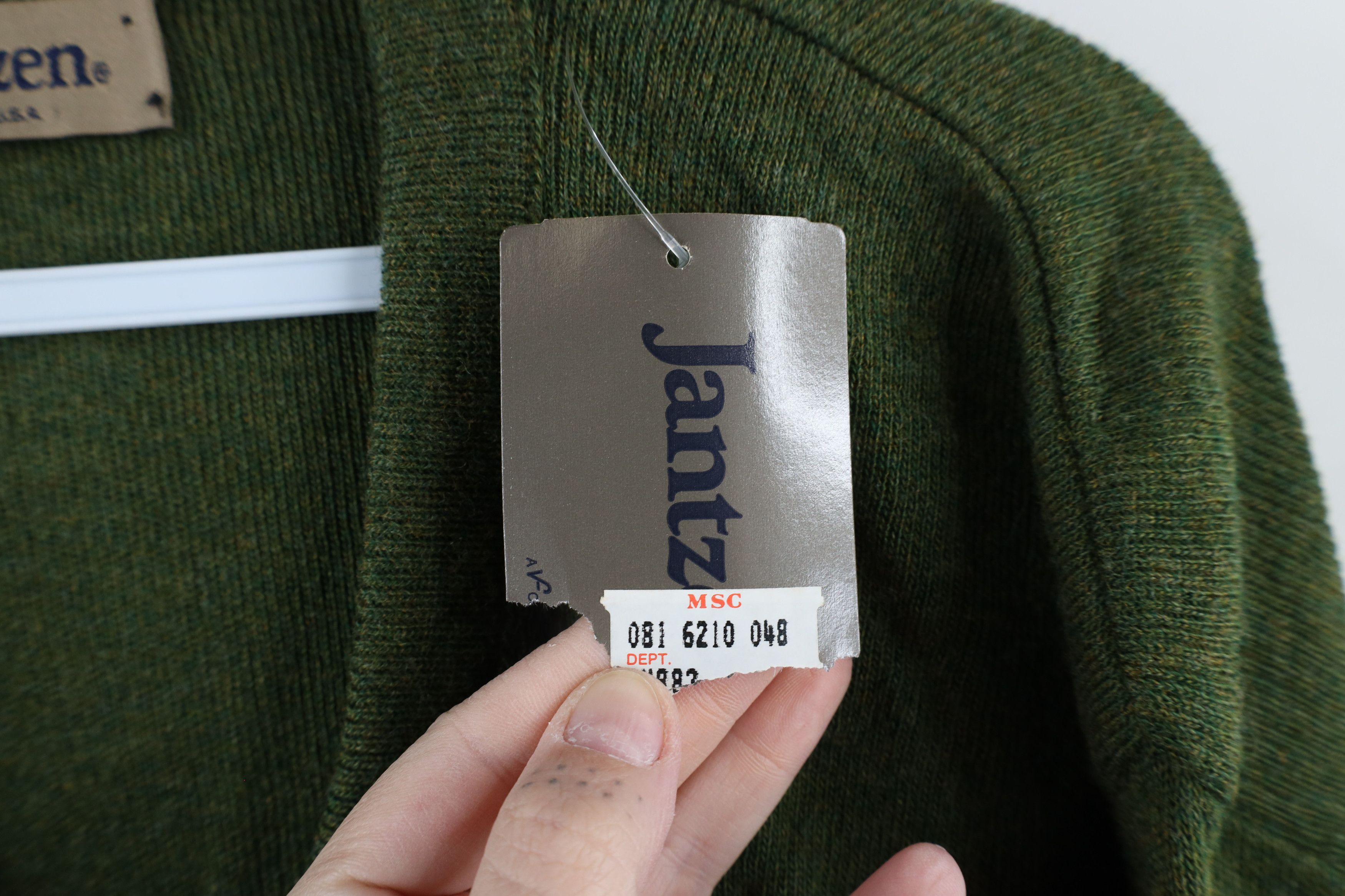 Vintage Deadstock Vintage 90s Streetwear Sweater Loden Green USA Size US XL / EU 56 / 4 - 5 Thumbnail