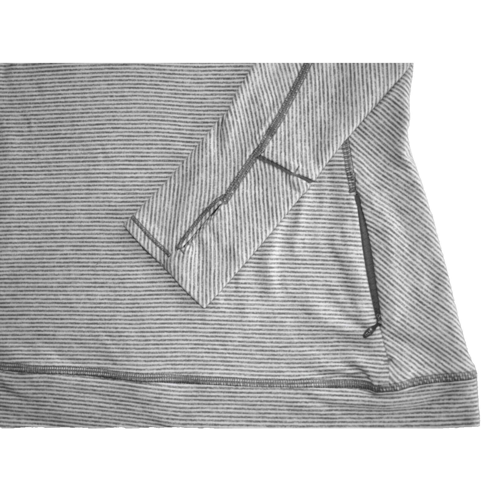 Lululemon LULULEMON Grey Striped Zip Pocket Long Sleeve Workout Top 6 Size M / US 6-8 / IT 42-44 - 4 Thumbnail
