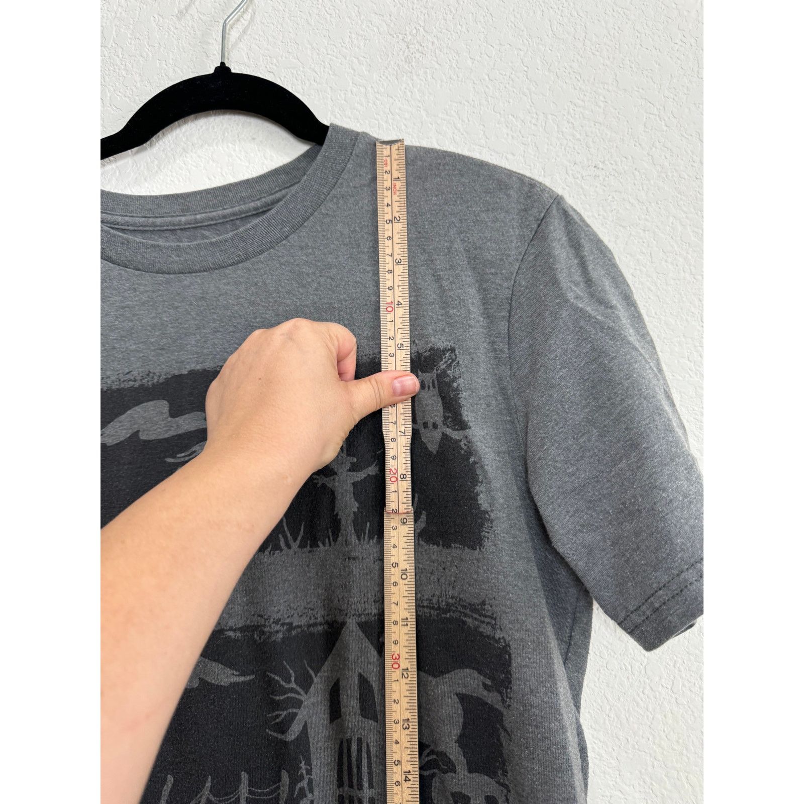 Disney Women's Gray Disney Haunted Halloween Mickey Mouse T-Shirt S Size S / US 4 / IT 40 - 2 Thumbnail