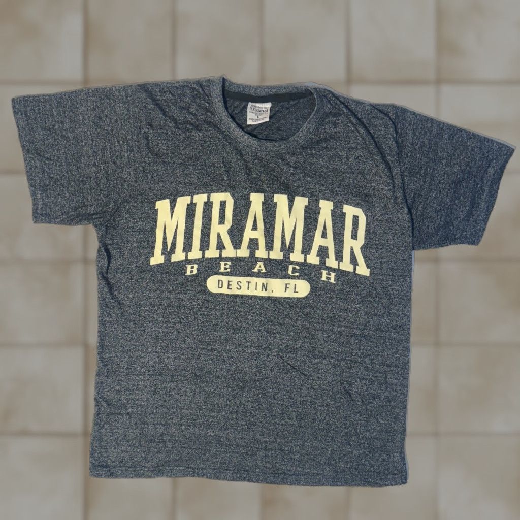 Gildan Miramar Beach Destin Florida Green Vintage Stonewash Tshirt L Size US L / EU 52-54 / 3 - 1 Thumbnail