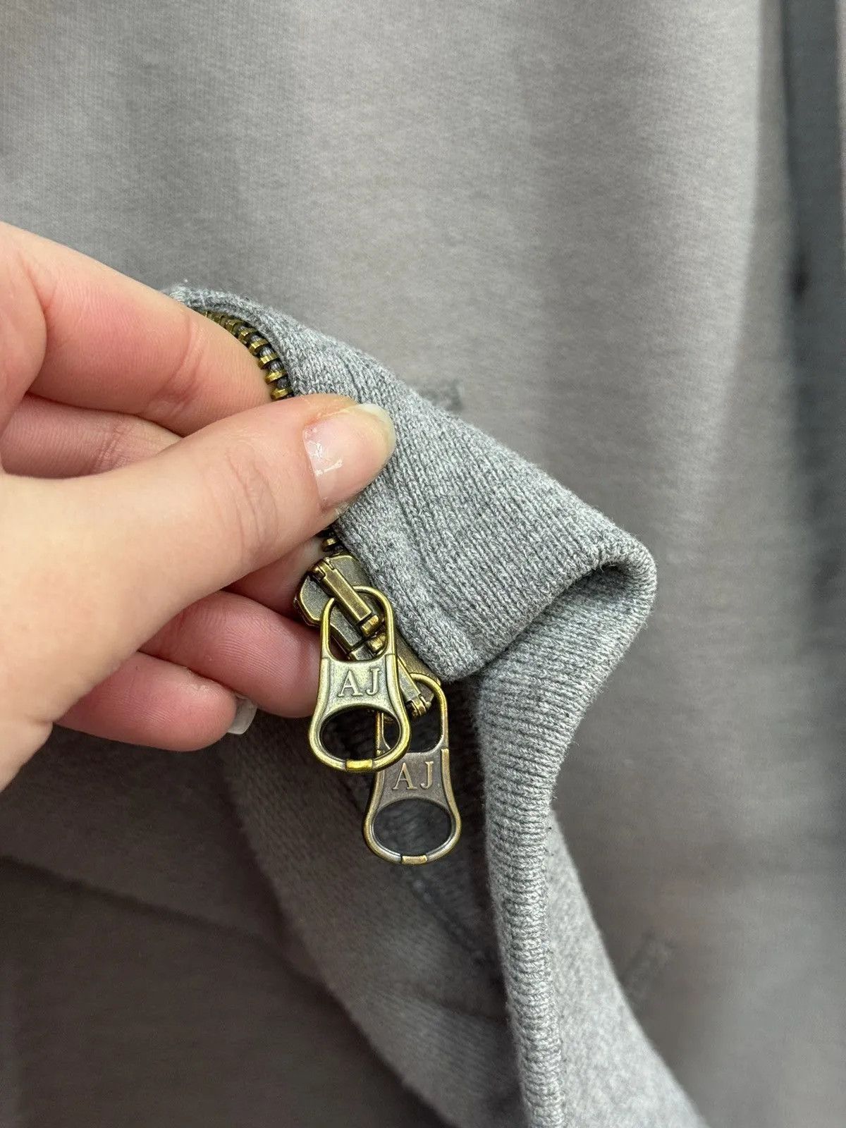 14th Addiction Vintage Armani Hoodie Zip Avant Garde Japan Y2K Style Size US XL / EU 56 / 4 - 10 Thumbnail