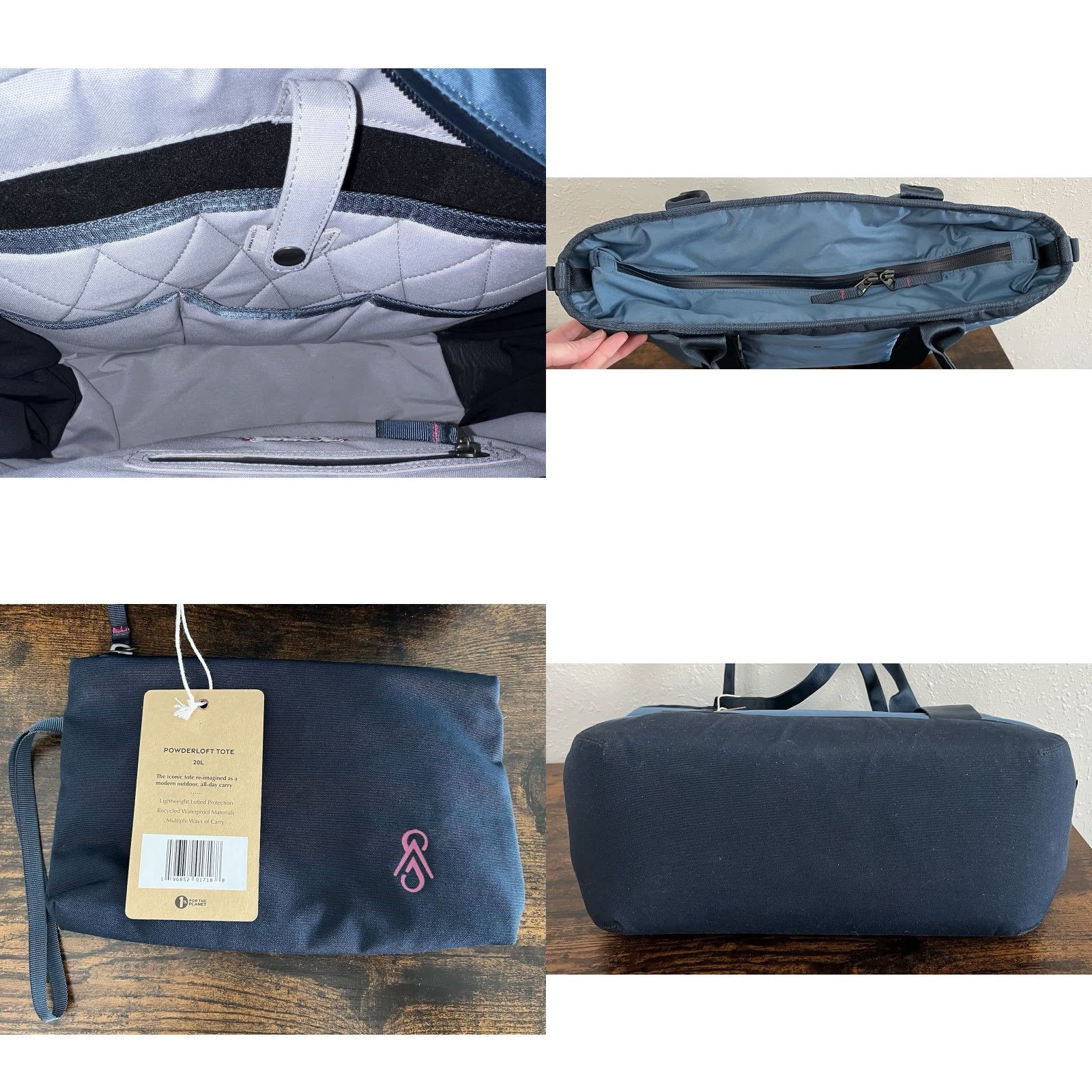 Vintage SMMT Powderloft Tote Bag 20L Insulated NWT Blue Unisex Adults Tote 11.75t x 17w x 5.75d Zip NWT 98 Size ONE SIZE - 8 Thumbnail