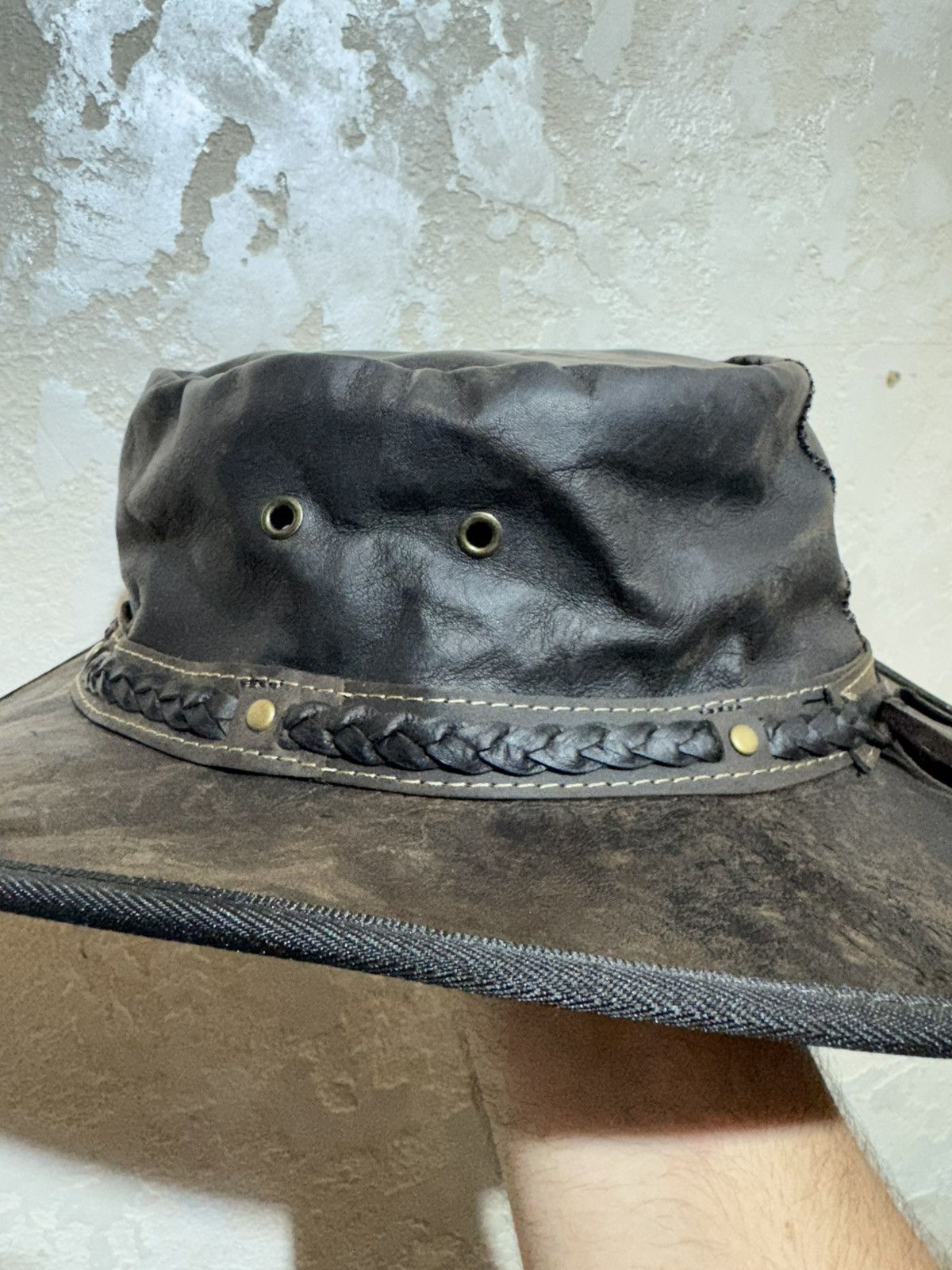 Vintage BarmahHats Vintage Kangaroo Leather Hat Size ONE SIZE - 2 Thumbnail