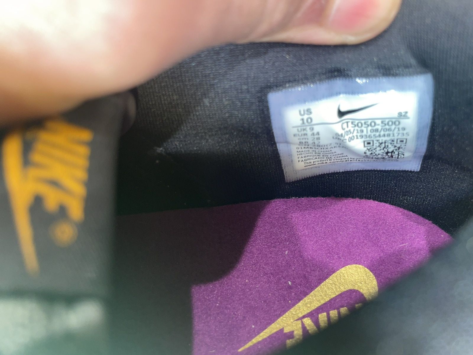 Nike Size 10M - Nike Dunk Low SP Retro Viotech 2019 NO BOX Size US 10 / EU 43 - 6 Thumbnail
