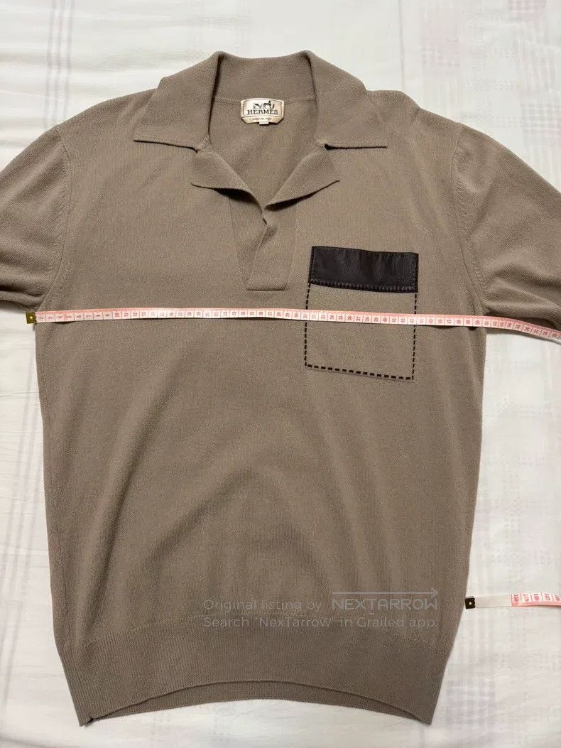 Hermes Hermes Shortsleeve, 100% wool, unisex, leather pockets. Size US S / EU 44-46 / 1 - 4 Thumbnail