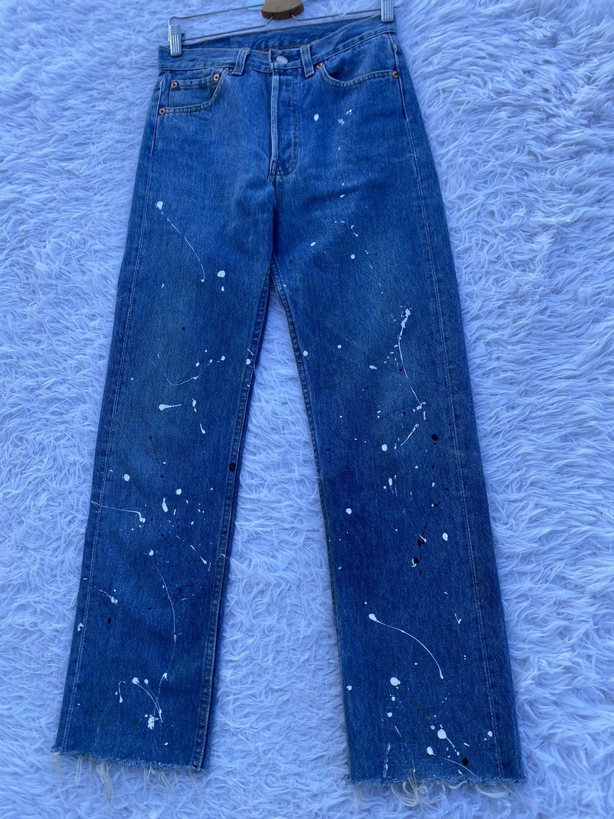 Levi's Rare Vintage Levi’s 501 Paints Splatter Denim Jeans Size US 28 / EU 44 - 7 Thumbnail