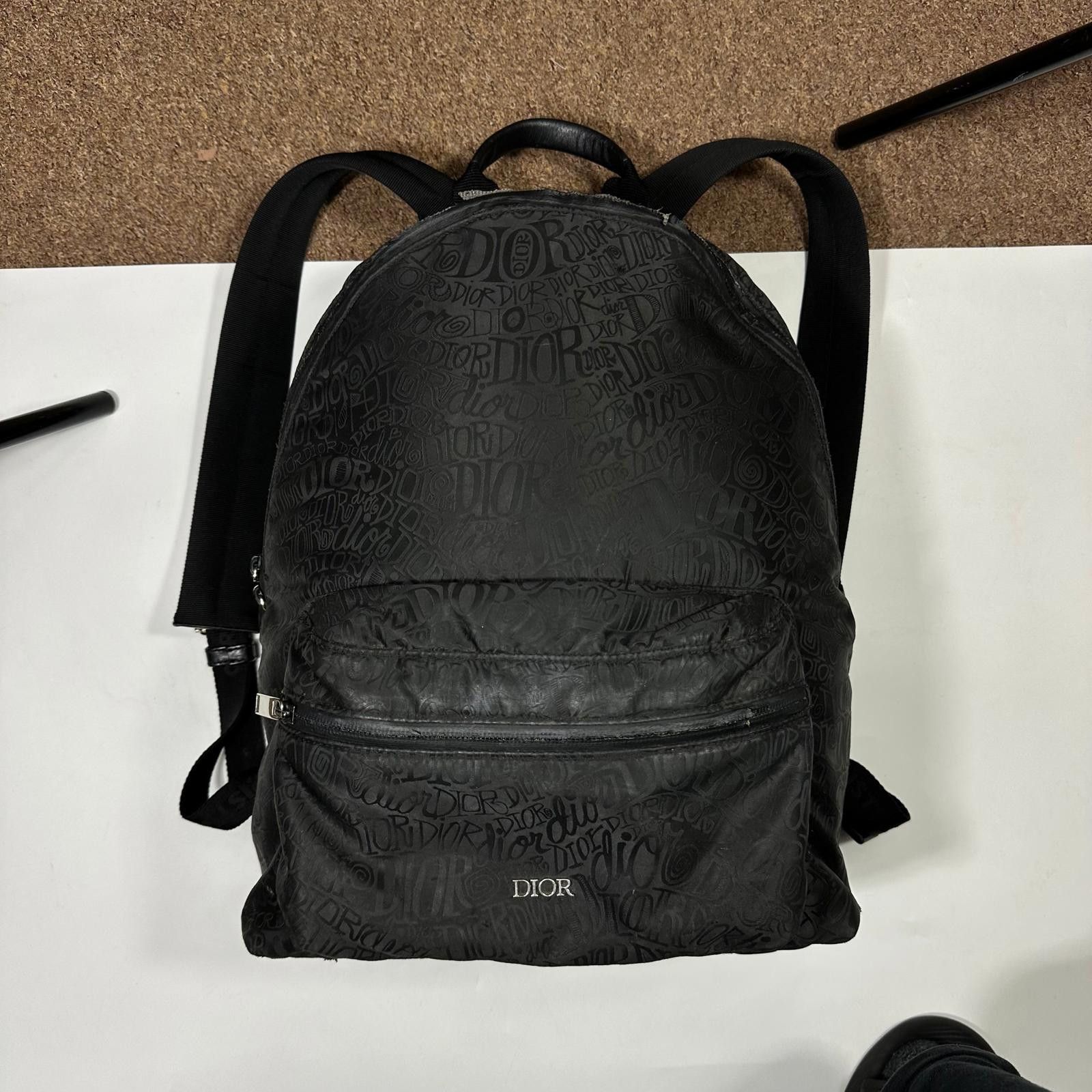 Dior Dior x Stussy 2020 Riders Monogram Logo Nylon Backpack Size ONE SIZE - 3 Thumbnail