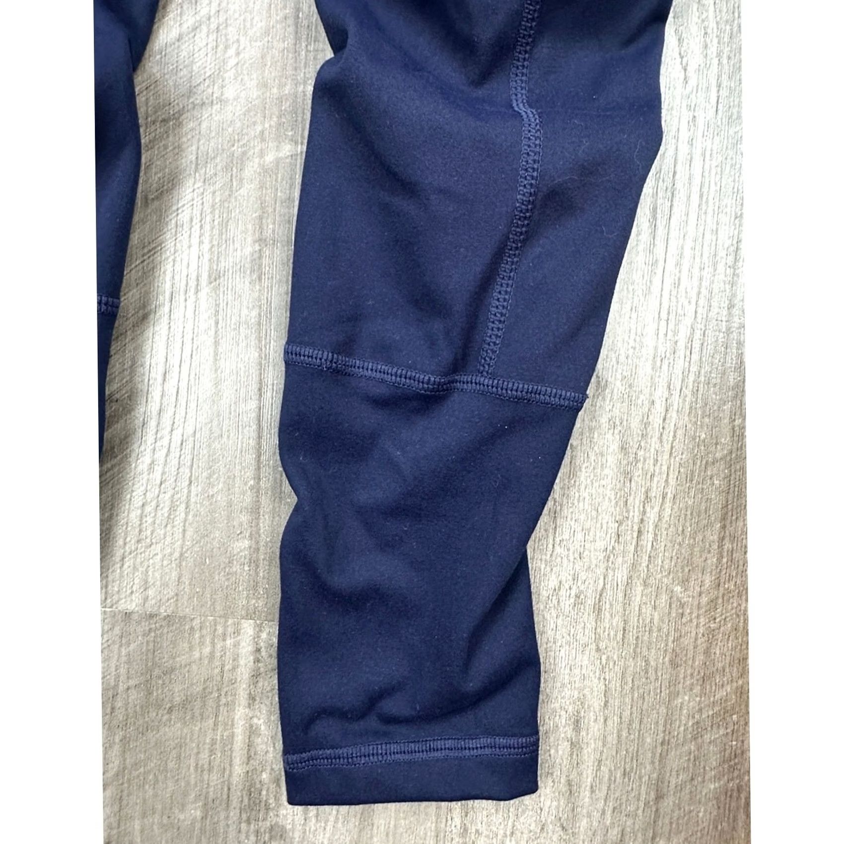 Vintage Sweetflexx Leggings Navy High Rise Pockets Women 4 NWOT Compression Polyester Spandex 79/21 Size 27" / US 4 / IT 40 - 3 Thumbnail