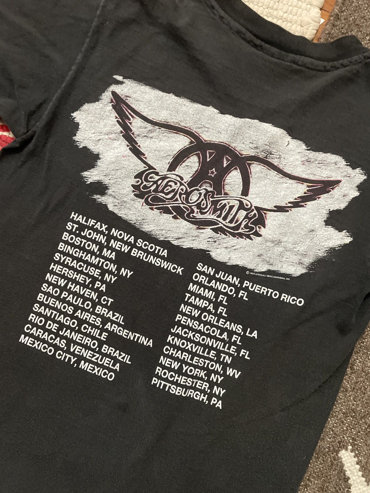 Aerosmith × Band Tees × Giant 1993 AEROSMITH GET A GRIP TOUR GRAPHIC SHIRT Size US M / EU 48-50 / 2 - 7 Thumbnail