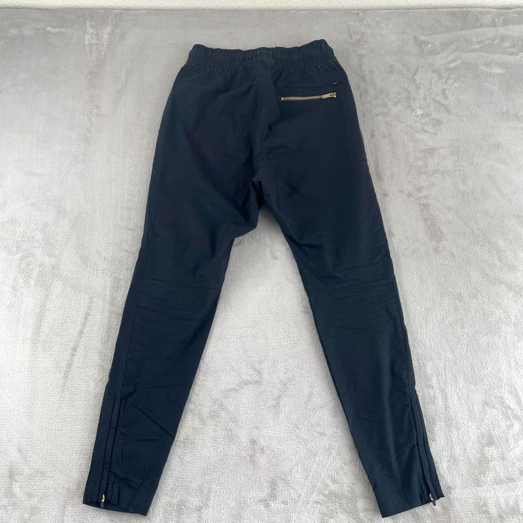 Nike Nike Pants Mens S Black Soccer Training Men Tapered Elastic Waist Ankle Zip Size US 29 - 7 Thumbnail