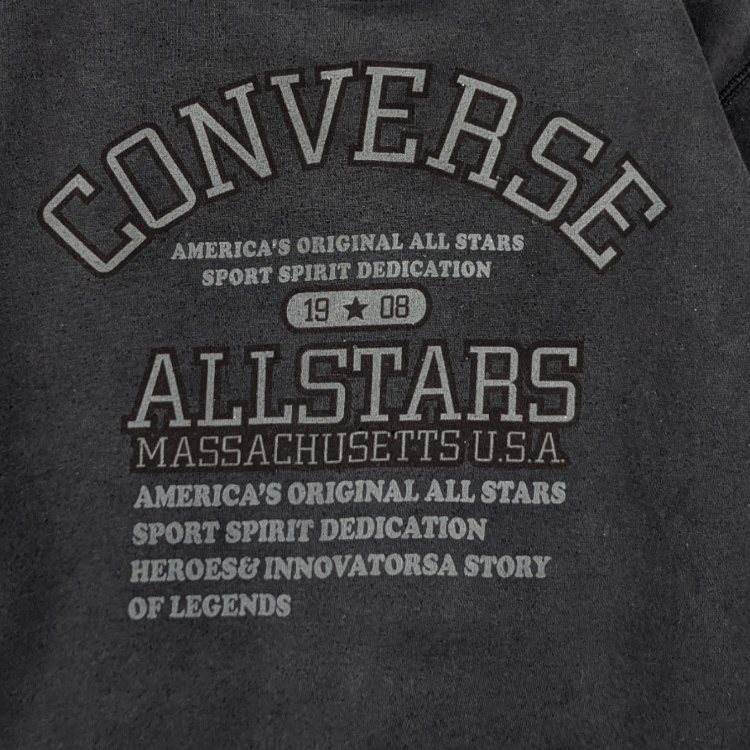 Converse Vintage 2000's CONVERSE All Star Big Image Sweatshirt Size US S / EU 44-46 / 1 - 6 Thumbnail