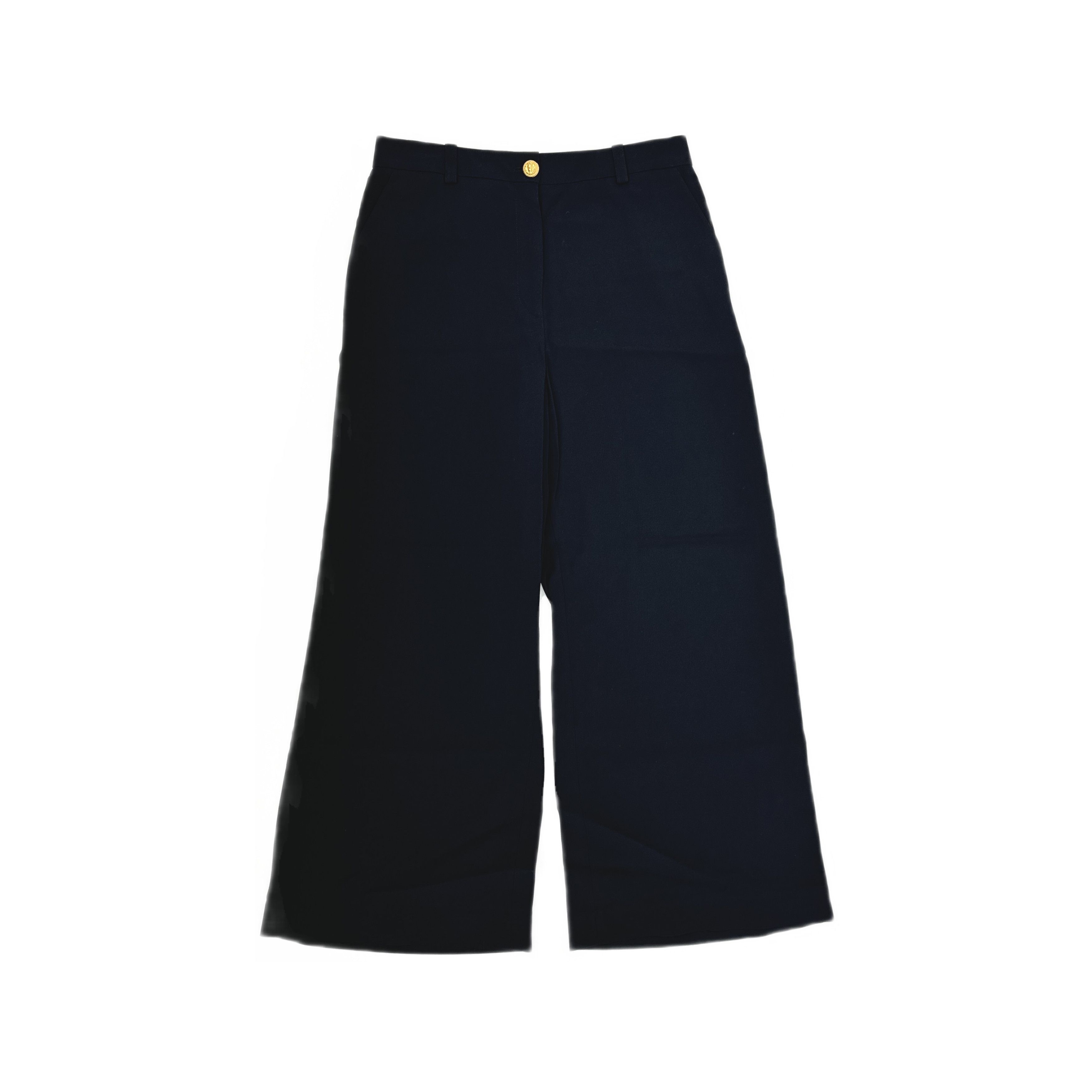 Balmain Balmain Black Wide-Leg Pants Size 42 Size 30" / US 8 / IT 44 - 1 Thumbnail