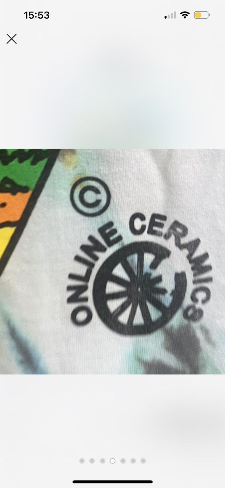 Grateful Dead × Online Ceramics Online Ceramics Tie Dye Long Sleeve Ripple Dead Lot Tee Size US L / EU 52-54 / 3 - 4 Thumbnail