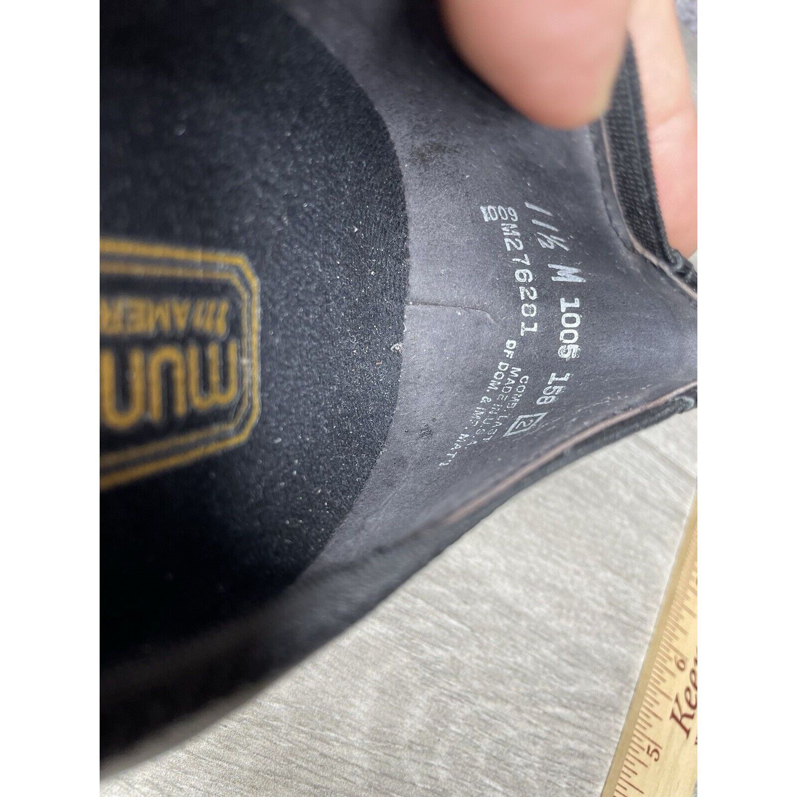 Other Munro American Black Leather Cap Toe Elastic Comfort Heels W Size US 11.5 / IT 41.5 - 16 Thumbnail