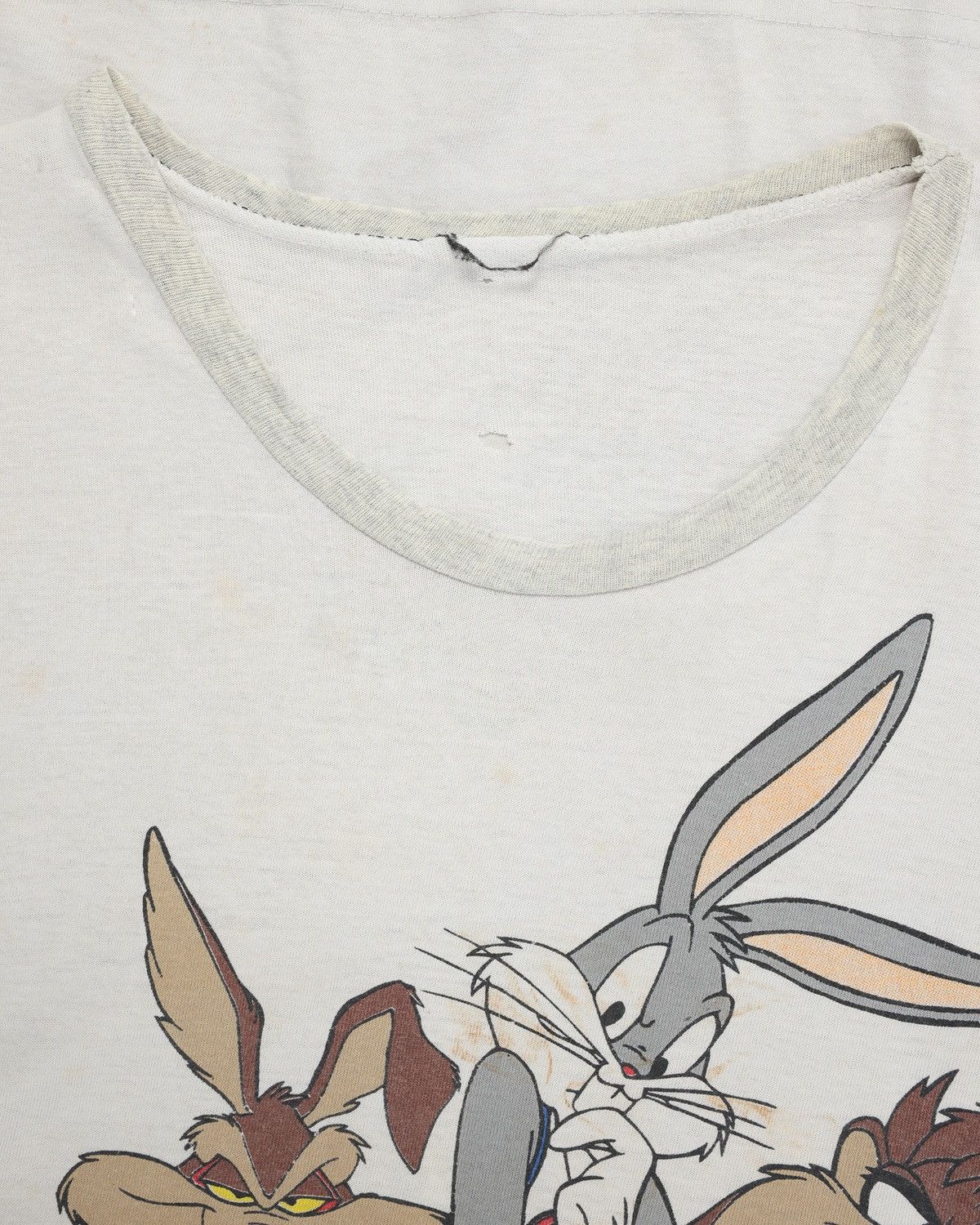 Vintage Trashed Space Jam 1996 T-Shirt (Warner Bros / Freeze tag) Size US L / EU 52-54 / 3 - 2 Thumbnail