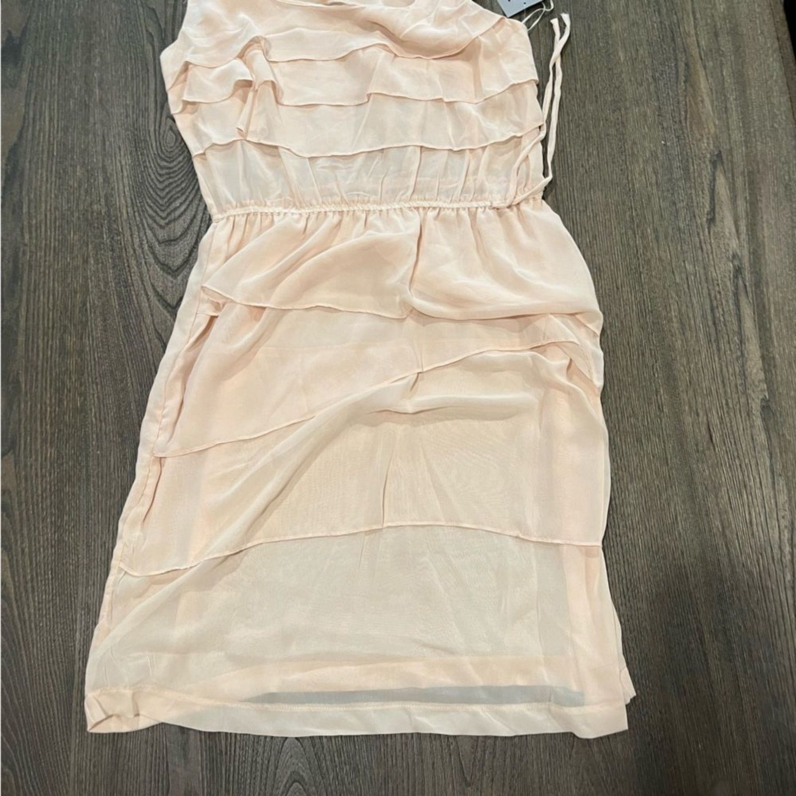 Danner NWT Danny and Nicole Dress Cream Sleeveless Chiffon Size 12 Size XL / US 12-14 / IT 48-50 - 2 Thumbnail