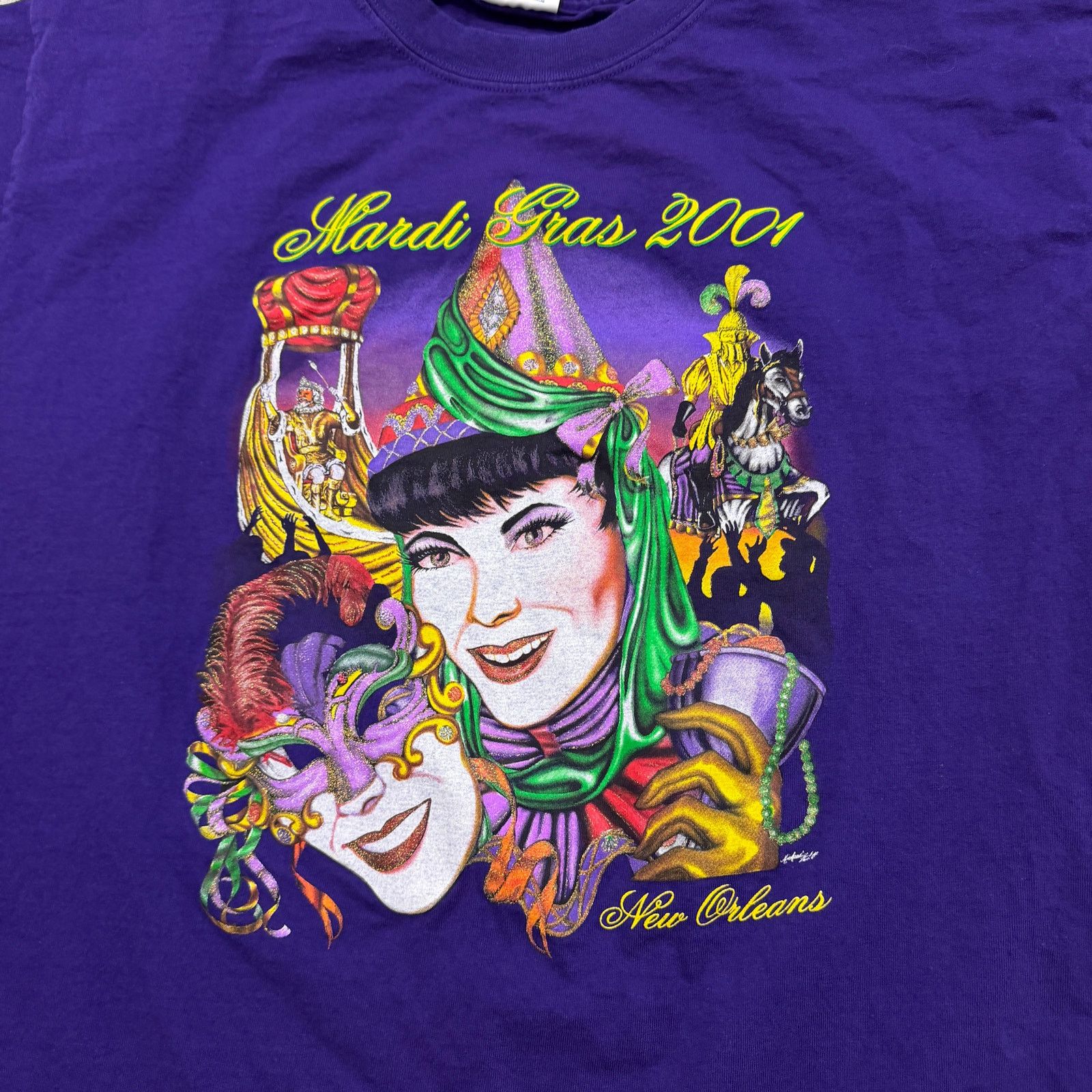 Vintage Vintage New Orleans Mardi Gras Shirt Men's Extra Large Size US XL / EU 56 / 4 - 3 Thumbnail