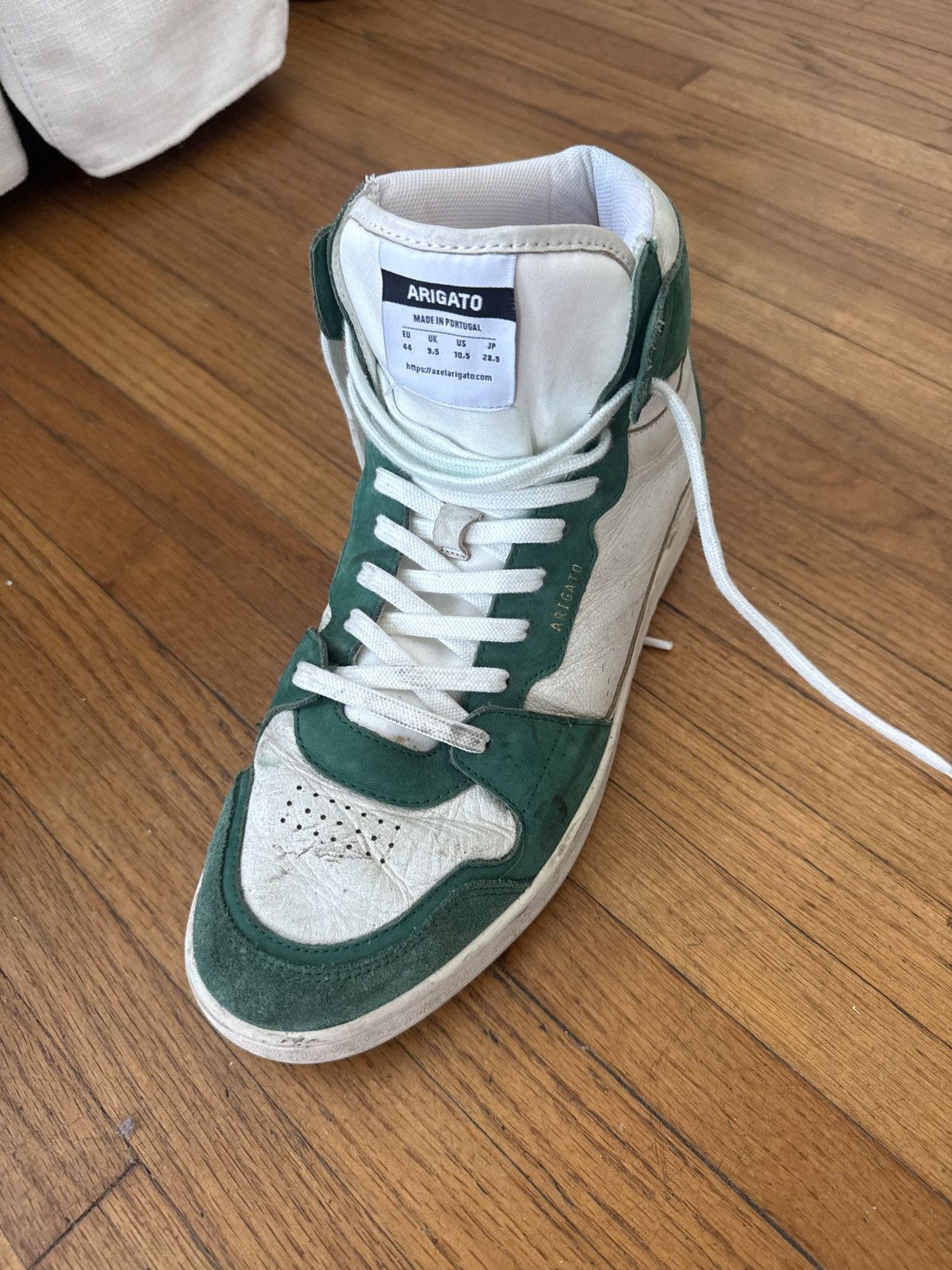 Axel Arigato Axel Arigato Green & White hi-top shoes Size US 10.5 / EU 43-44 - 5 Thumbnail