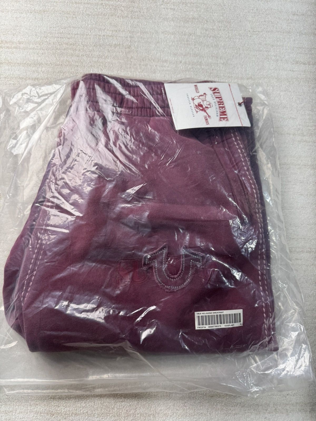 Supreme × True Religion True religion sweatpants eggplant FW22 Size US 36 / EU 52 - 2 Thumbnail