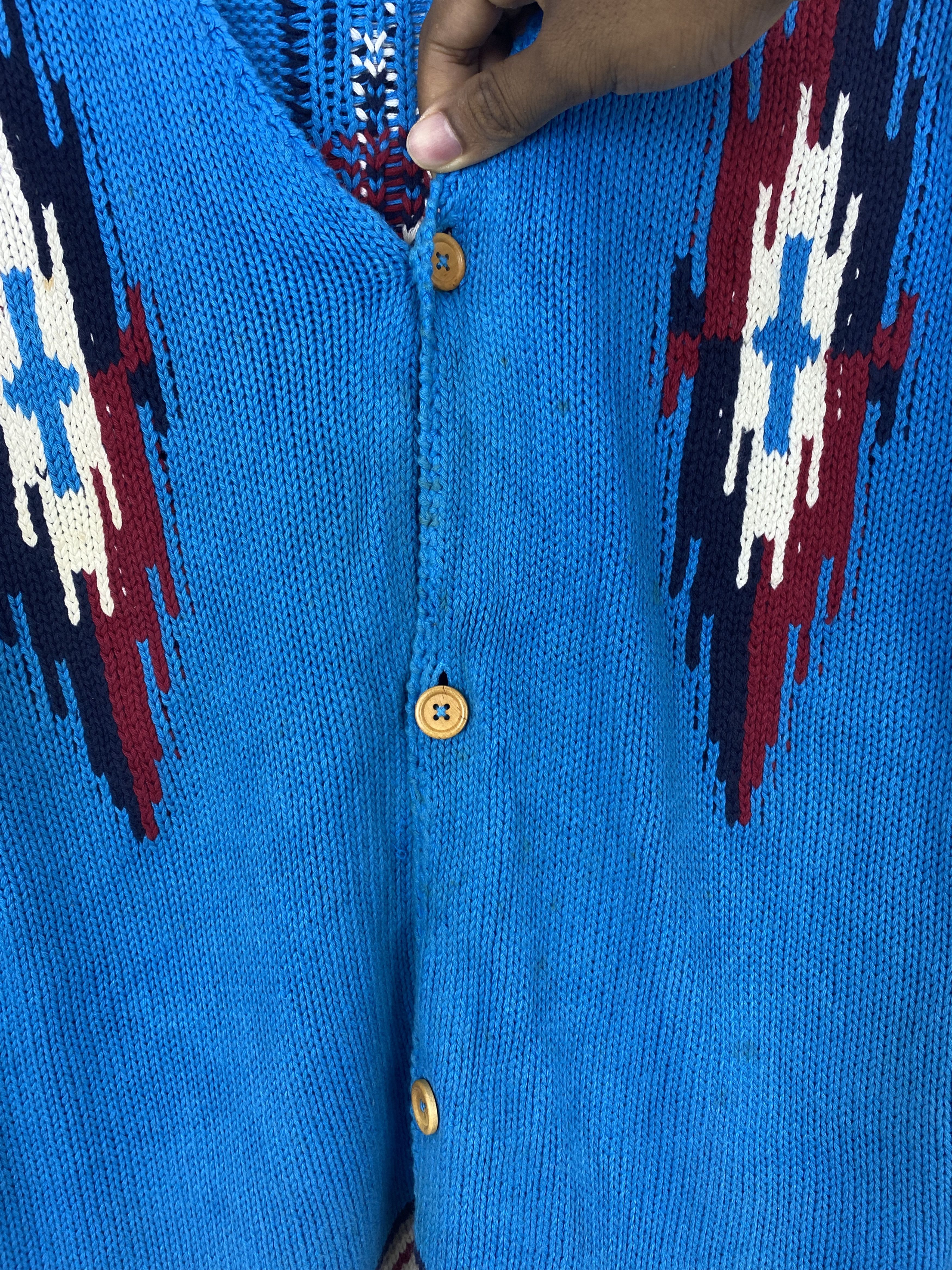 Japanese Brand Vintage Browny Native Navajo Knitwear Cardigan J1882 Size US L / EU 52-54 / 3 - 8 Thumbnail