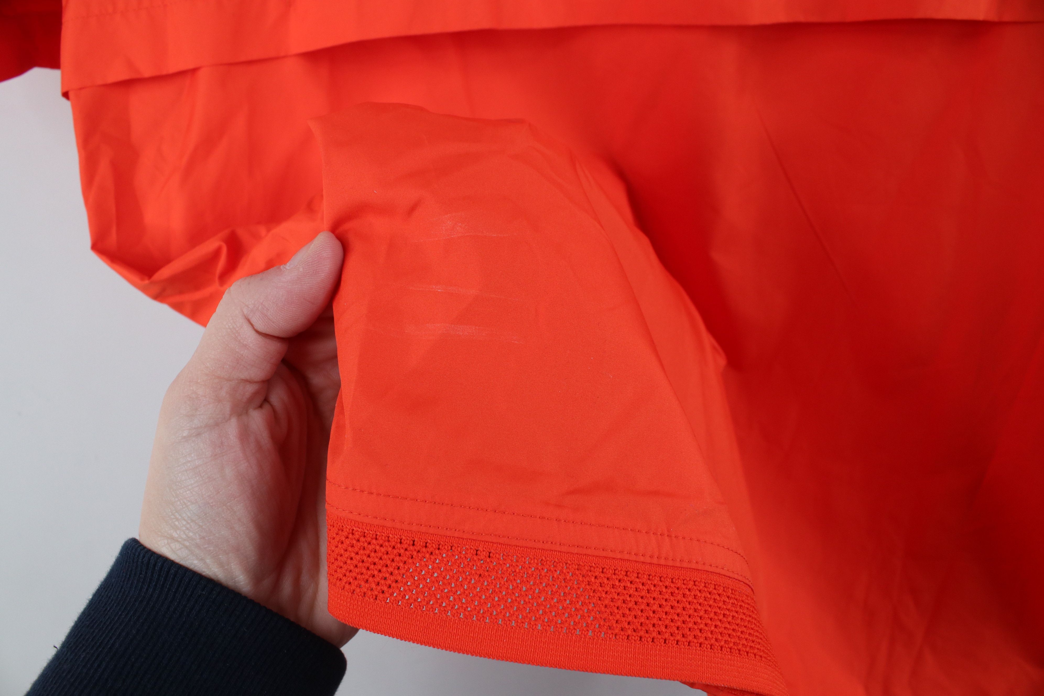 Nike × Vintage Nike University Football Short Sleeve Half Zip Jacket Orange Size US M / EU 48-50 / 2 - 11 Thumbnail