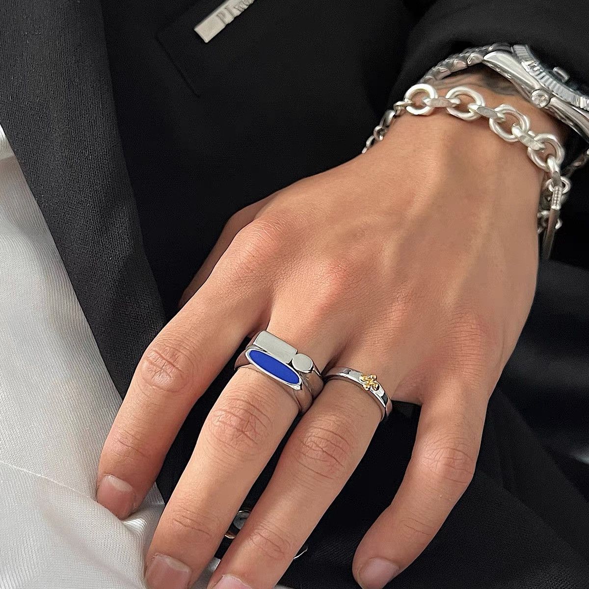 Japanese Brand × Vintage Retro punk rings Size ONE SIZE - 2 Thumbnail