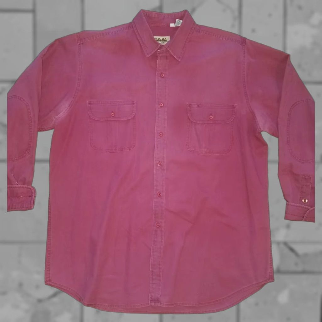 Vintage Cabela's Red Button-Down Shirt Mens L 100% Cotton Long Sleeve Button-Up Shirt Size US L / EU 52-54 / 3 - 1 Thumbnail