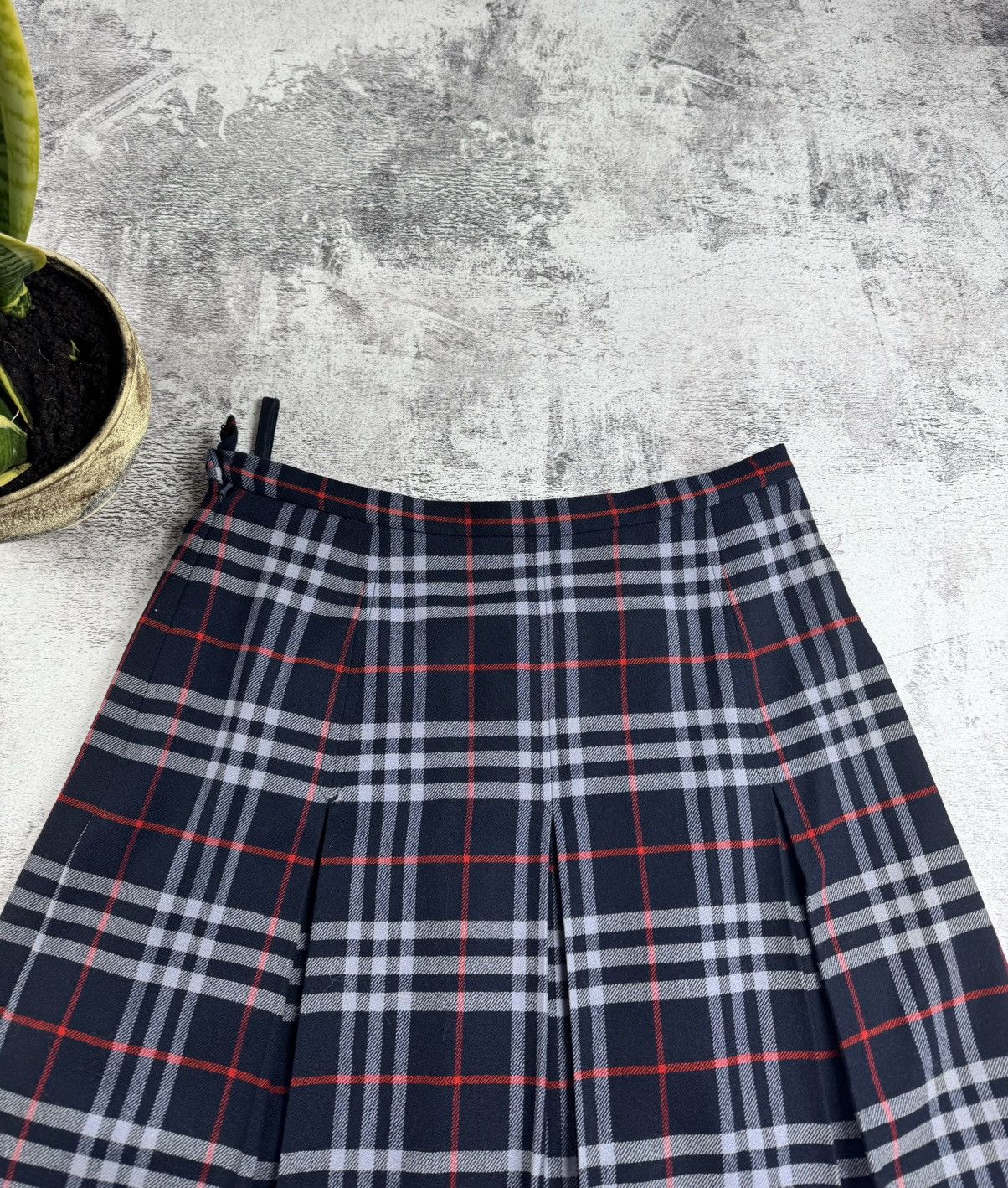 Burberry 90s Burberrys Nova Plaid Checked Midi Maxi 42 Dress Skirt Size 42" / US 20 - 8 Thumbnail