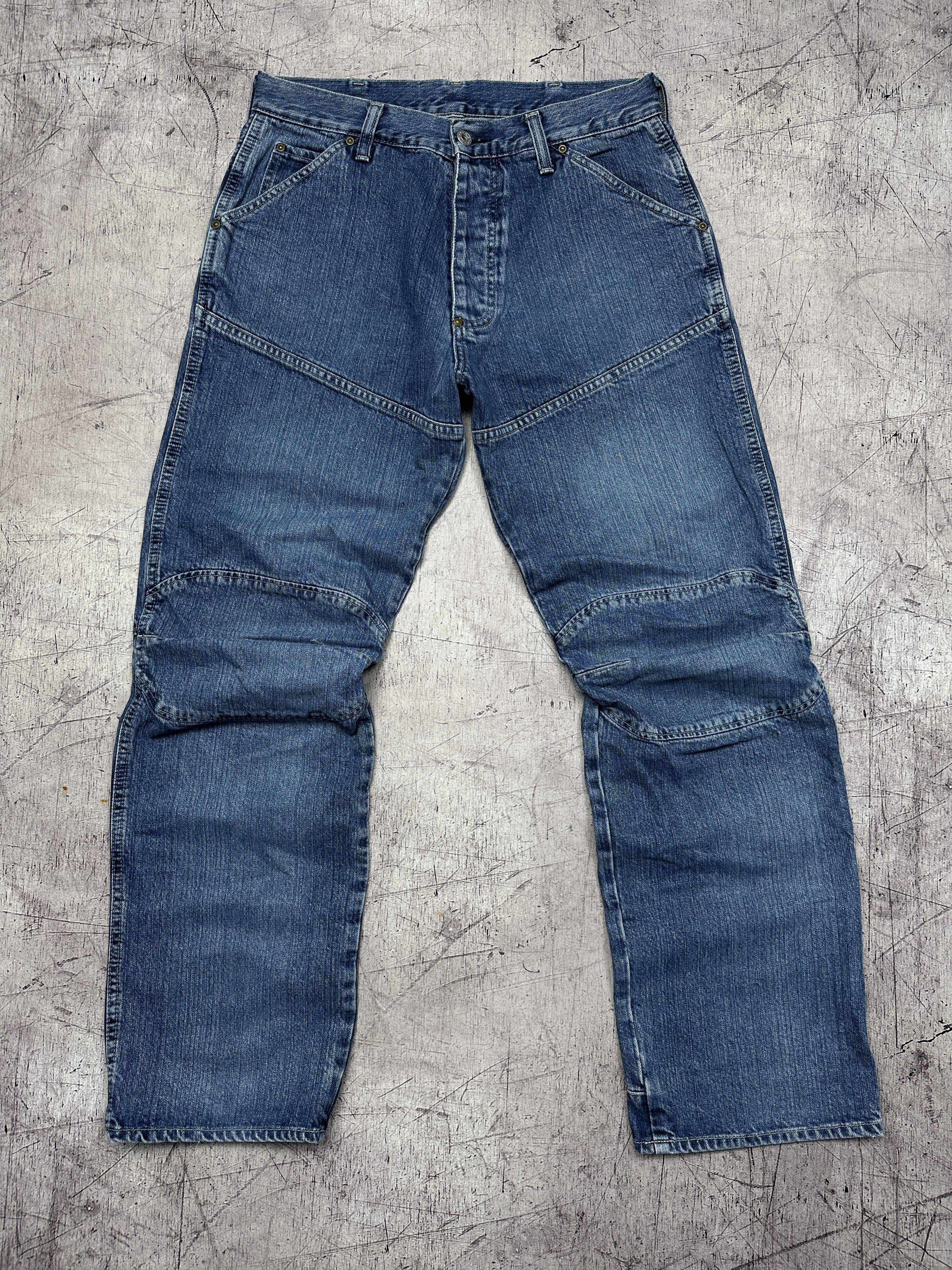 G-Star G Star Raw Vintage Mens Elwood Denim Pants Double Knee Jeans Size US 31 - 1 Thumbnail