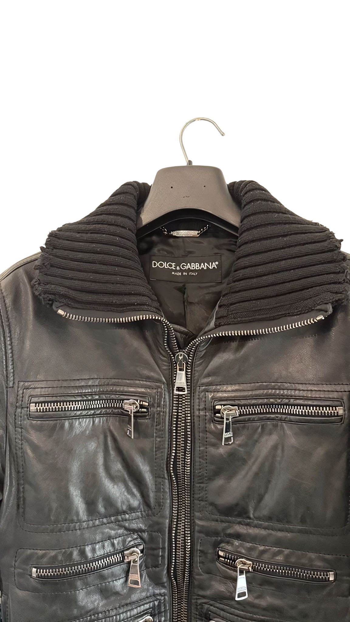 Dolce & Gabbana F/W 2005 GOATSKIN LEATHER DISTRESSED JACKET Size US M / EU 48-50 / 2 - 4 Thumbnail