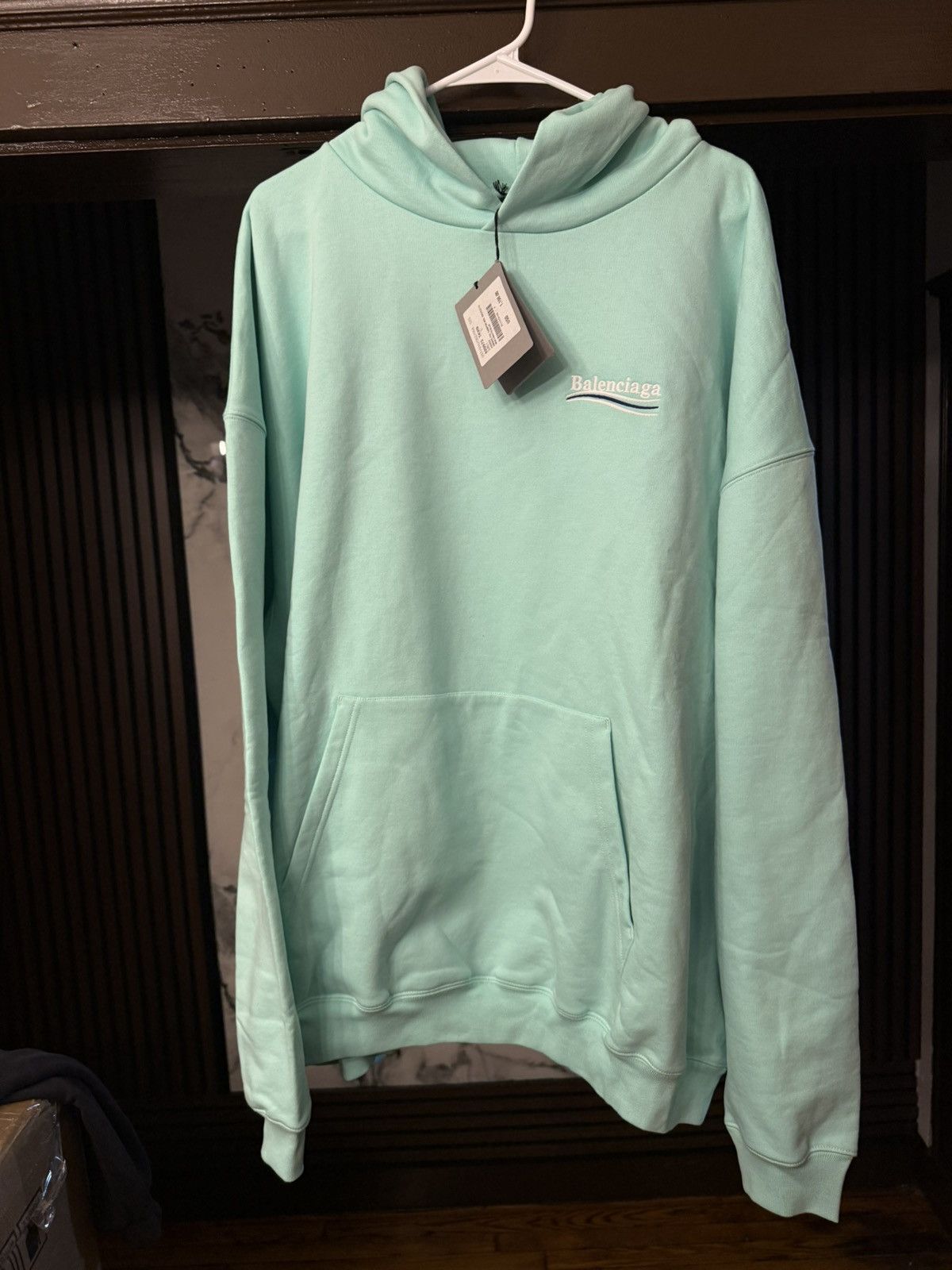 Balenciaga Balenciaga Mint Campaign Hoodie Size Small/ XXL Size US S / EU 44-46 / 1 - 1 Thumbnail
