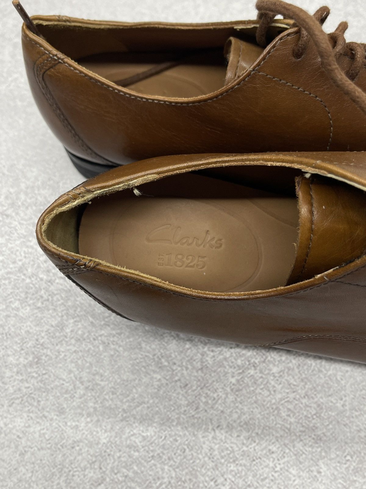 Clarks New Clarks Gilman Mode Leather Shoes Brown Size 41 Size US 7 / EU 40 - 7 Thumbnail