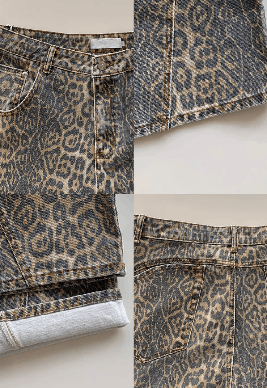 Other Unisex Retro Camo Leopard Jeans Size US 30 / EU 46 - 6 Thumbnail