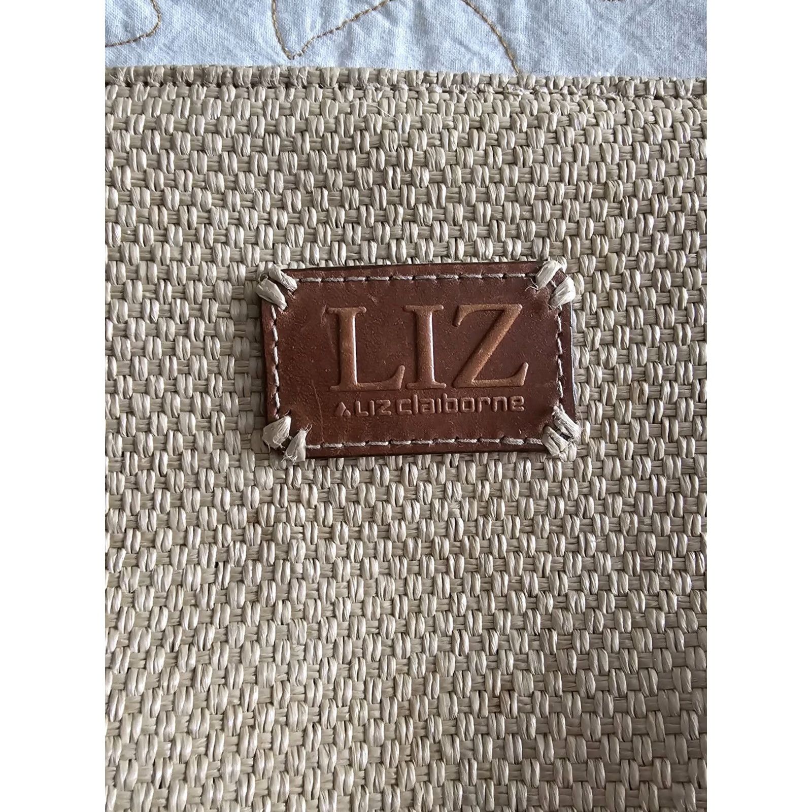 Liz Claiborne VINTAGE Liz Claiborne Purse Cross Body Bag Purse Brown Beige 1990s Women Adult Small Size ONE SIZE - 2 Thumbnail