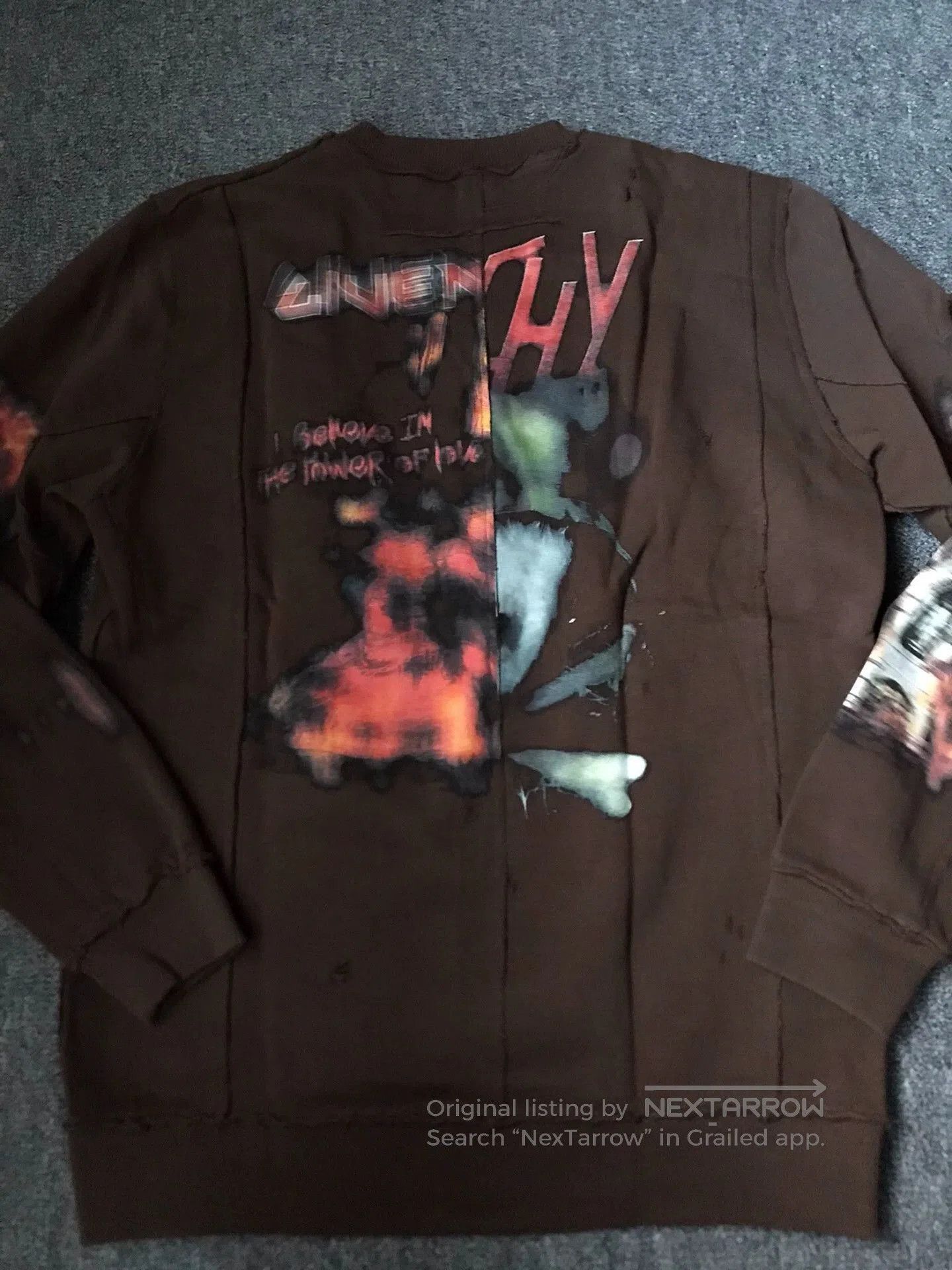 Givenchy Brown Graphic Print Long Sleeve Sweatshirt. Size US S / EU 44-46 / 1 - 7 Thumbnail