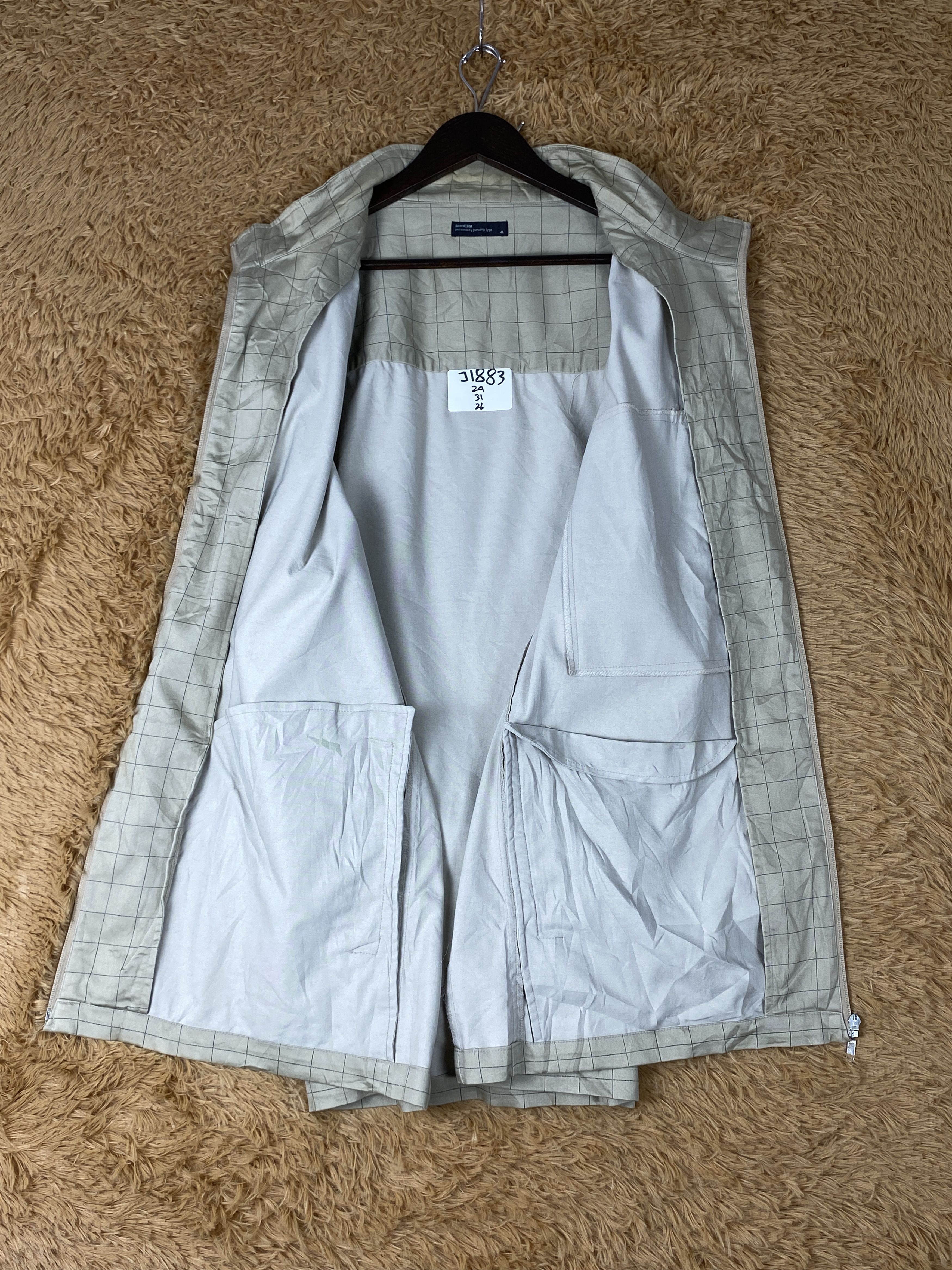 Japanese Brand × Vintage Vintage Moderm Zip Up Windbreaker Jacket Size US XXL / EU 58 / 5 - 6 Thumbnail