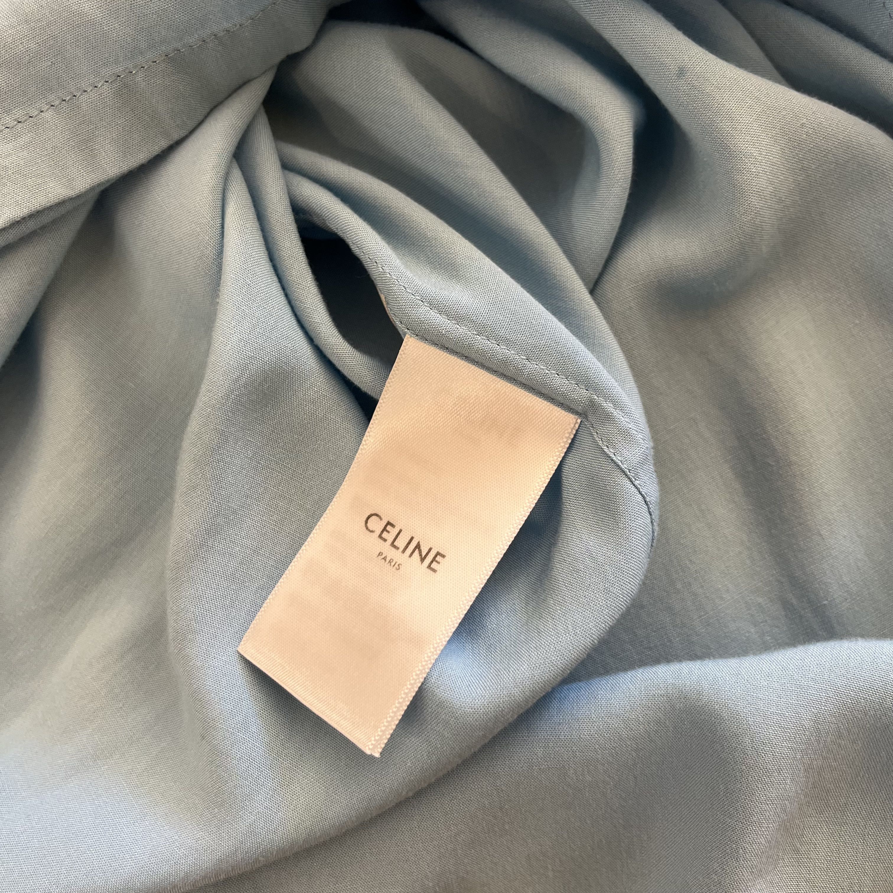 Celine Celine Logo Bowling Shirt SS21 Size US L / EU 52-54 / 3 - 8 Thumbnail