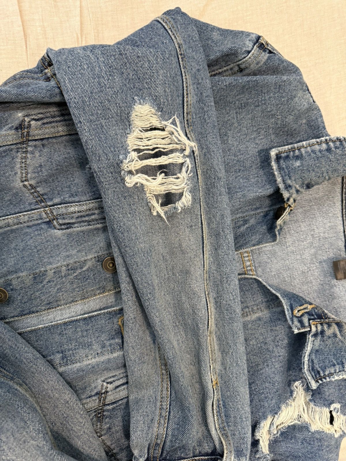 H&M Classic Blue H&M Denim Jacket Size US XL / EU 56 / 4 - 2 Thumbnail