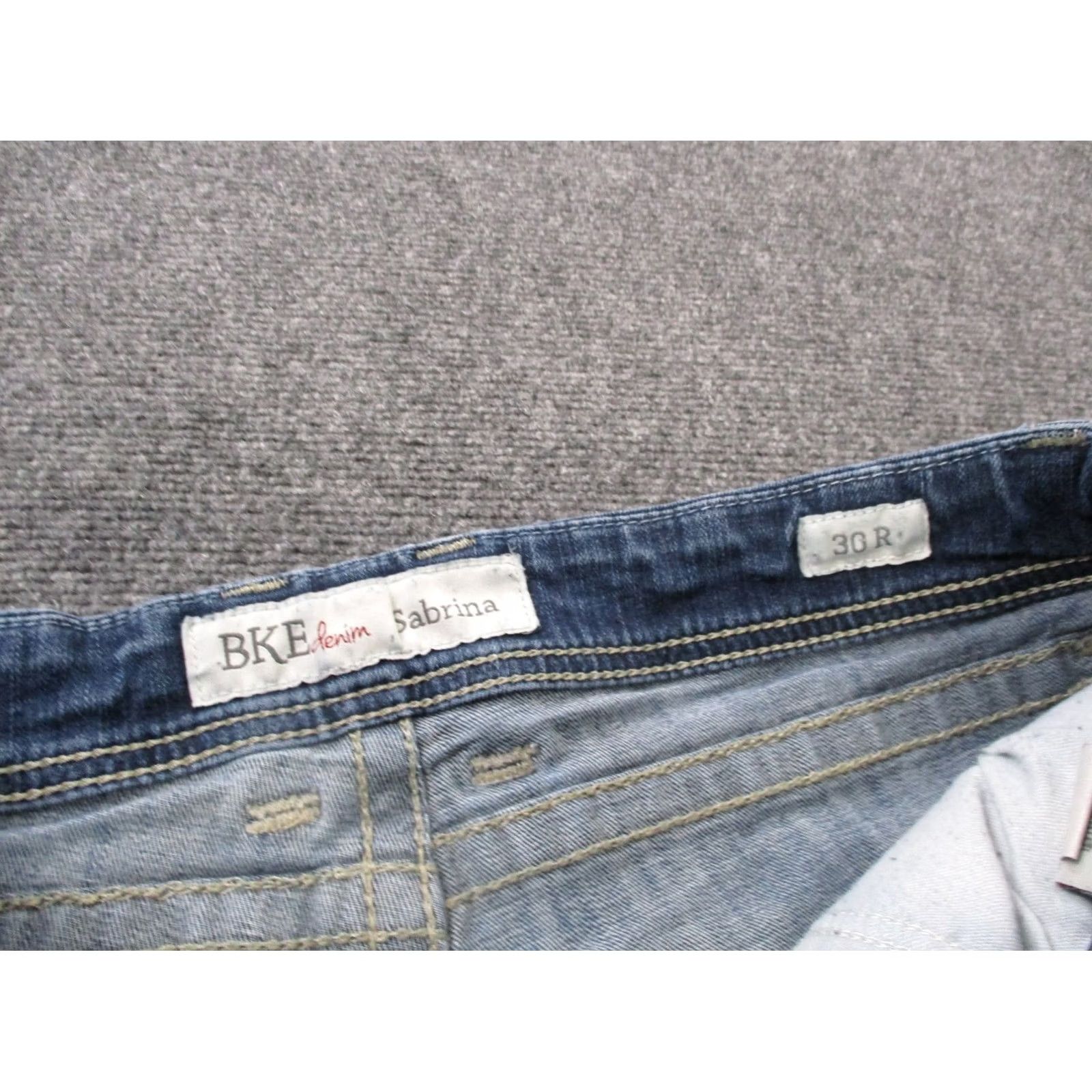 Vintage BKE Buckle Jeans Womens 30 X 31.5 Sabrina Straight Faded Y2K Country Distressed Size 24" / US 00 / IT 34 - 7 Thumbnail