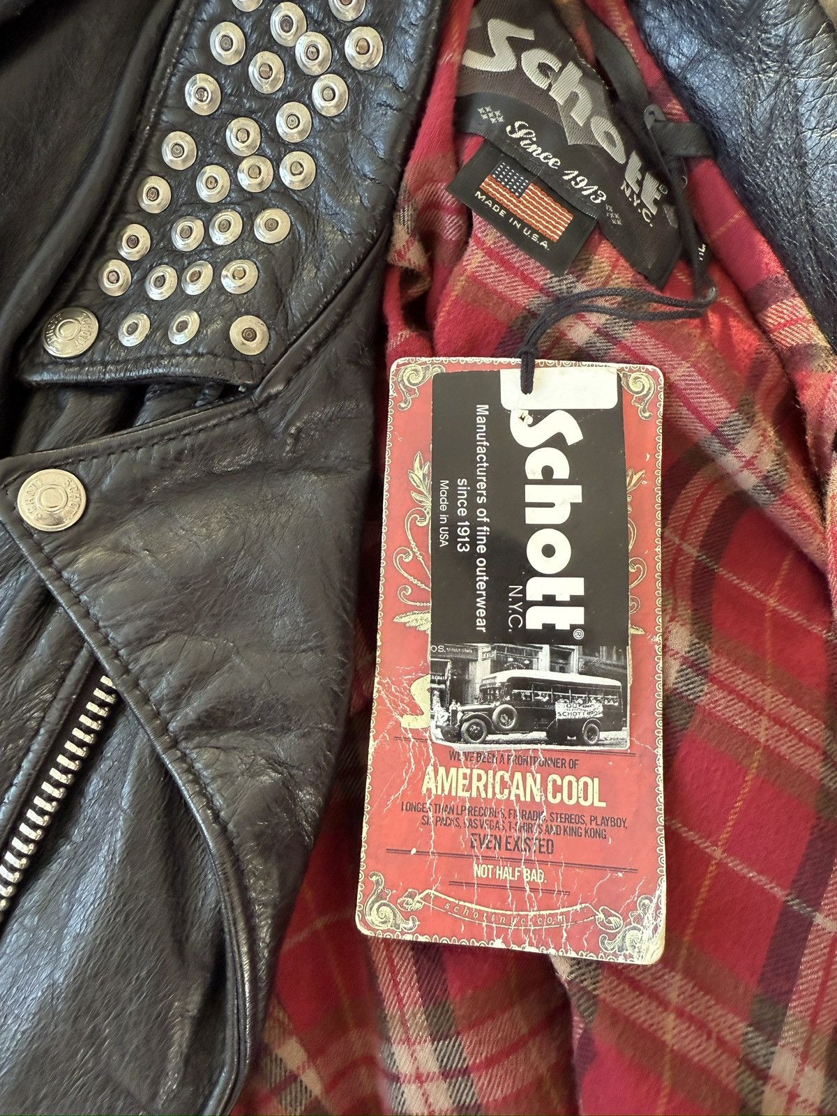 Schott Schott NYC Custom Shop Size US XL / EU 56 / 4 - 7 Thumbnail